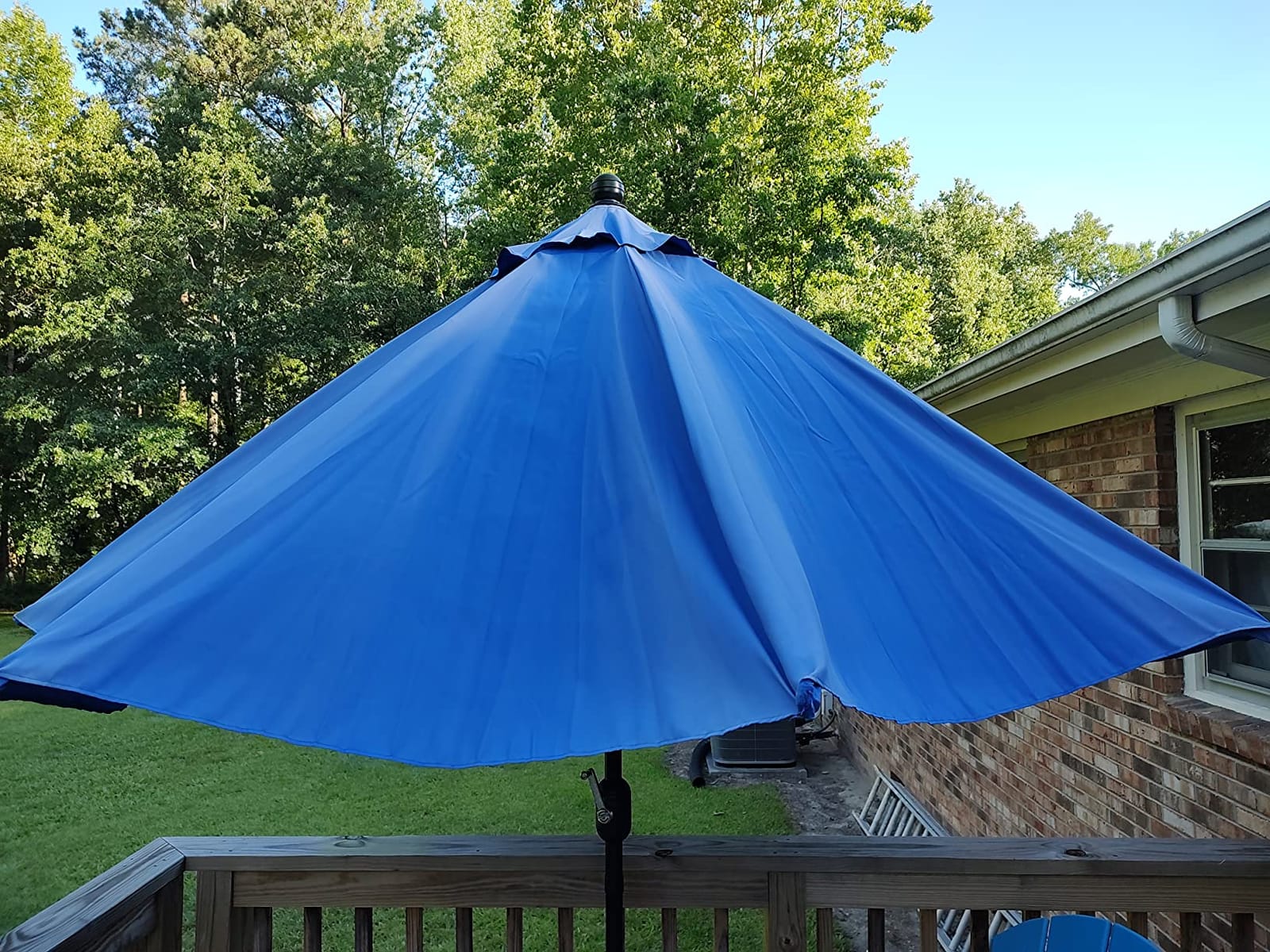 MASTERCANOPY 10ft Patio Umbrella with Tilt & Crank, Khaki customer photo 1