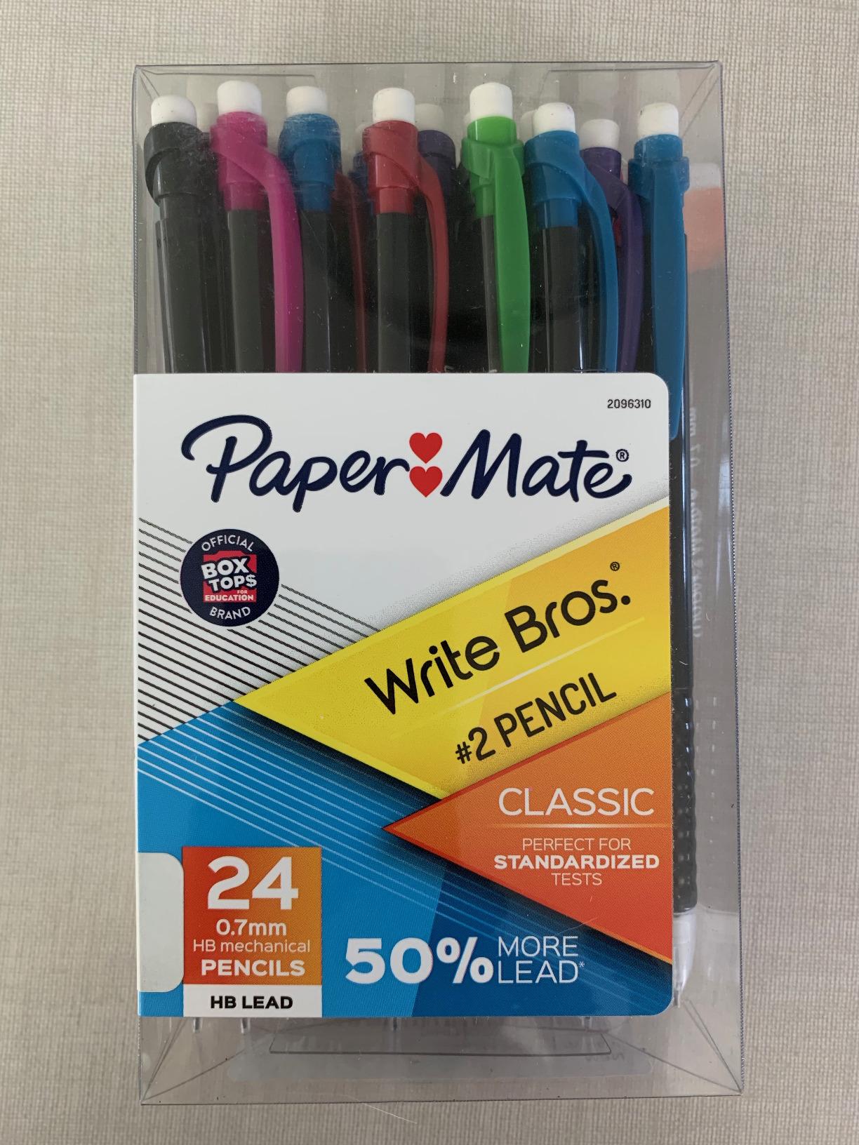 Paper Mate Mechanical Pencils, Write Bros. Classic Number 2 Pencil, 0.7mm, 24 Count - Classroom Supplies, Back to School, Great for Standardized Tests customer photo 1