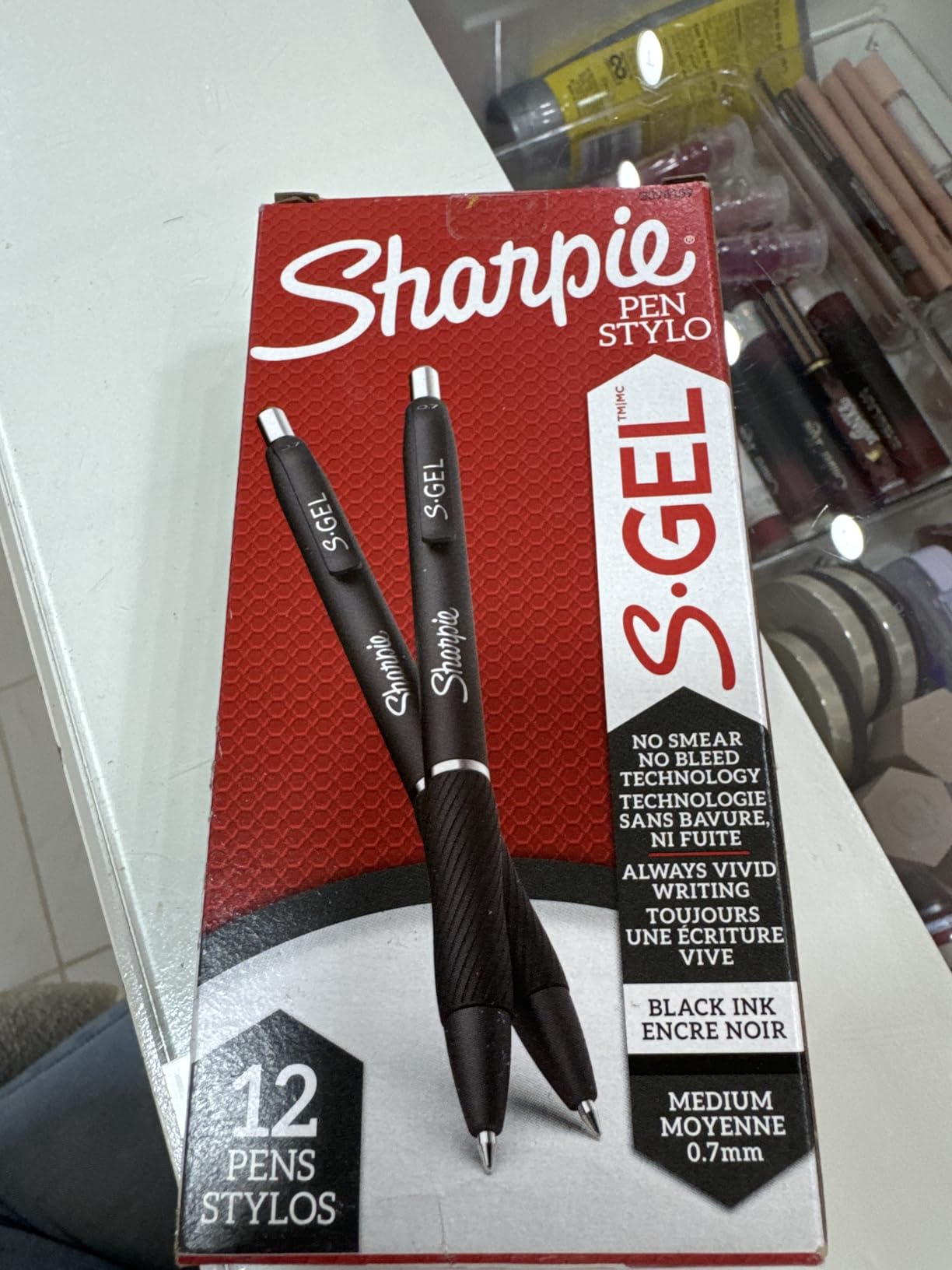 Sharpie S-Gel Gel Pens, Black Barrel, Medium Point (0.7mm), Black Gel Ink, 12 Count - Home, Office, School, Journaling, Writing, Note-Taking, Teacher Supplies customer photo 2