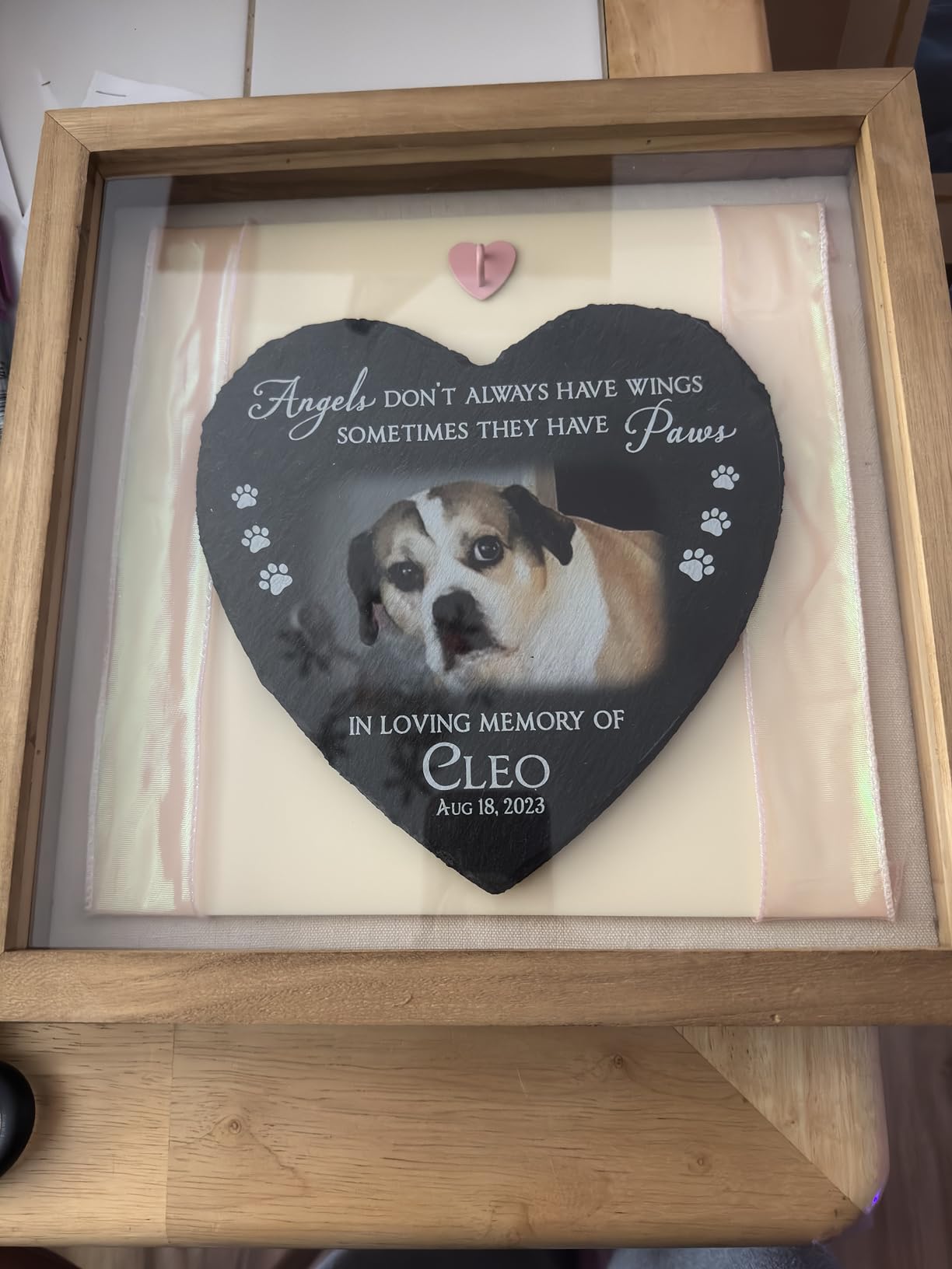 TJ.MOREE Shadow Box 11x14 Memory Display Case Wood Picture Frame Carbonized customer photo 1