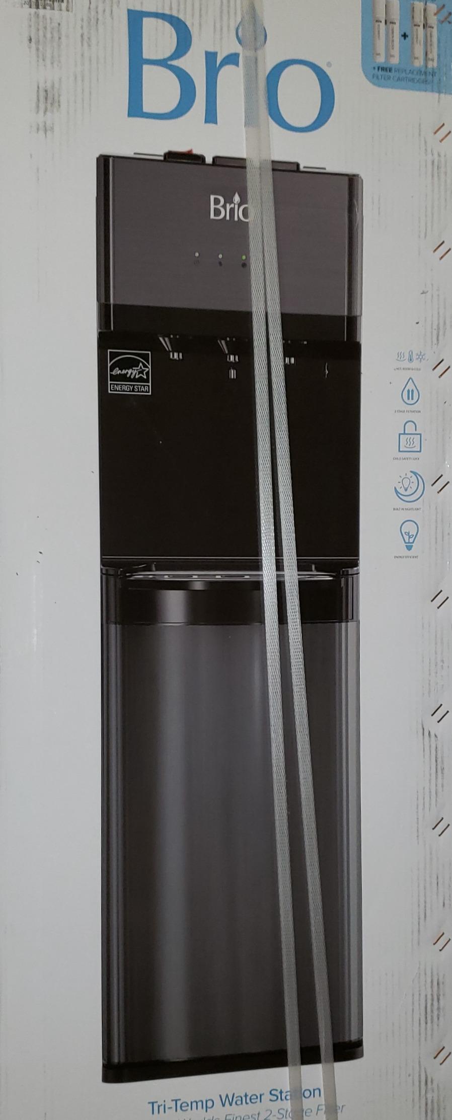 Brio 520 UV Self-Cleaning Bottleless Water Cooler Dispenser, UL Certified, Built-in 2 Stage Filtration (2 Free Replacement Filters Included) Reduces PFAS & Microplastics, 3 Temp (Hot Cold, Room) customer photo 1