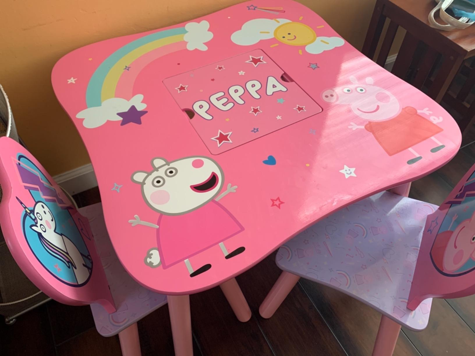 Delta Children Kids Table and Chair Set with Storage (2 Chairs Included), Trolls World Tour customer photo 1