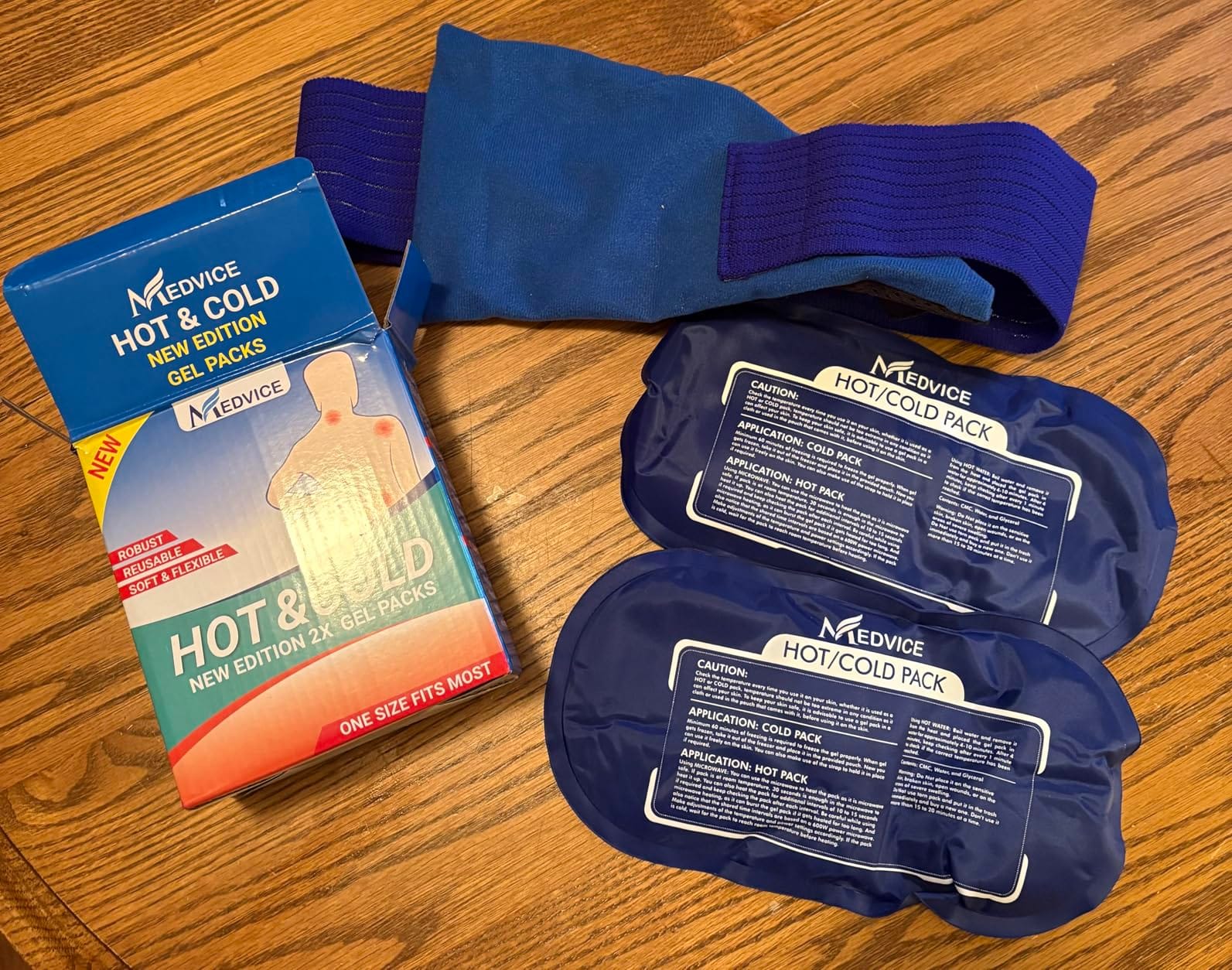 Reusable Hot and Cold Ice Packs for Injuries (3-Piece Set), Joint Pain customer photo 1