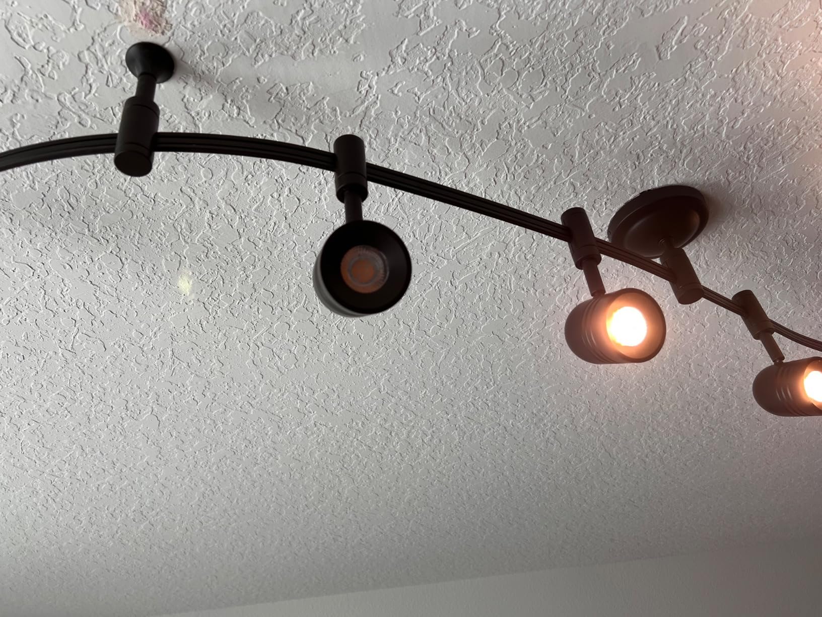 Catalina Lighting 19655-002 Transitional 5-Light Flexible Track Lighting Kit with Metal Shades, LED Bulbs Included, 96