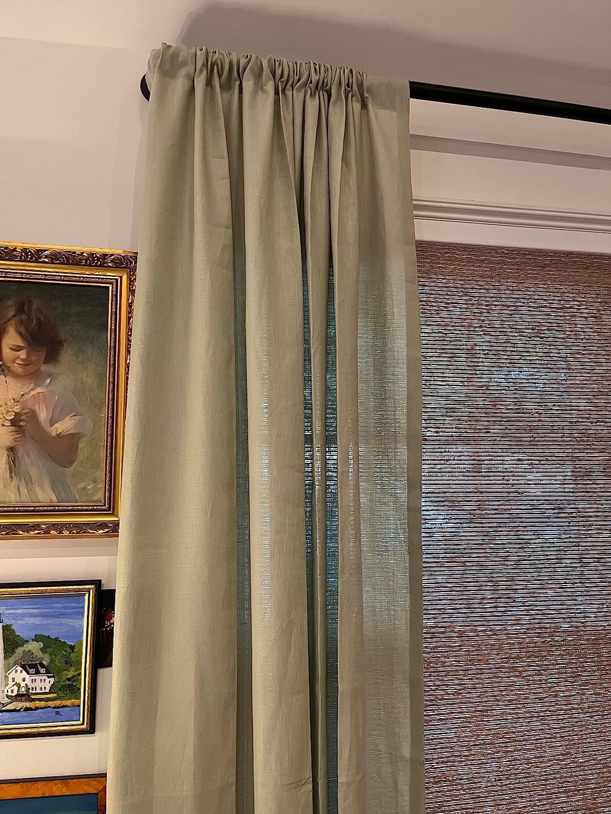 Solino Home 100% Pure Linen Textured Curtain Natural, 52 x 96 in, 1 Panel | European flax fibres, handloomed texture, machine washable, OEKO-TEX Certified, breezy panel for living rooms and bedrooms customer photo 1