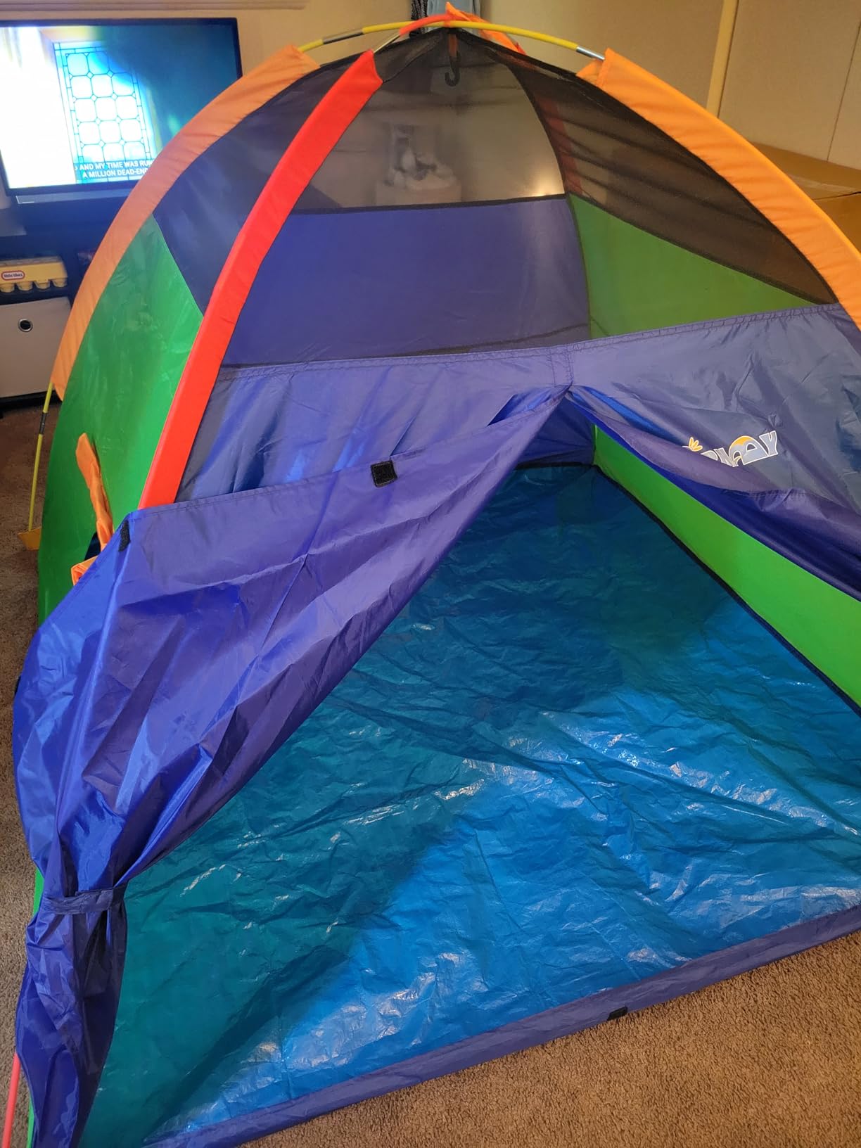 NARMAY® Play Tent Easy Fun Dome Tent for Kids Indoor/Outdoor Fun - 60 x 60 x 44 inch customer photo 1