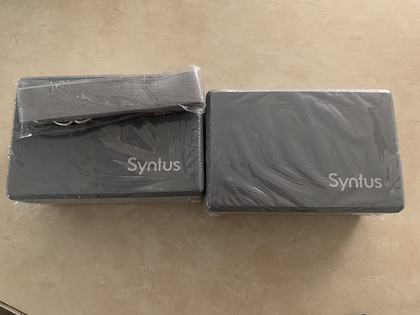 Syntus Yoga Block & Strap Set for Fitness, Pilates, Stretching and Toning customer photo 1