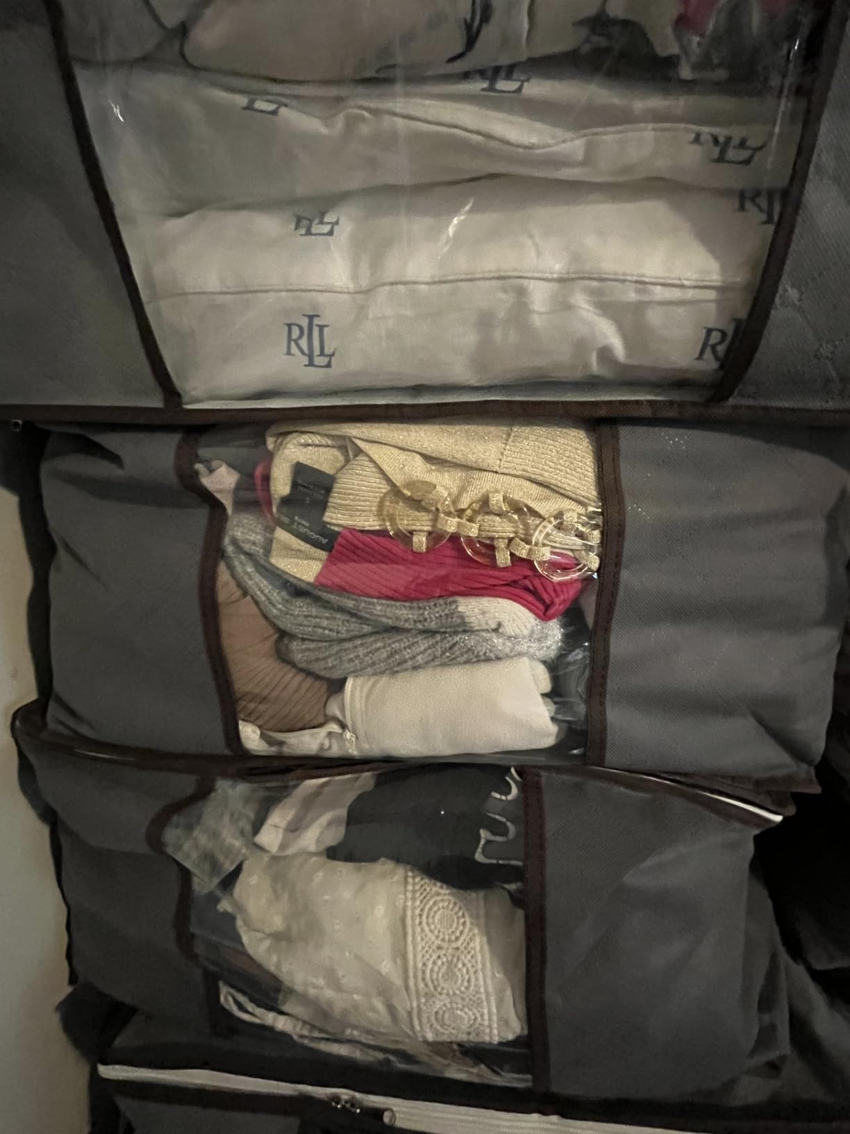 90L Large Storage Bags, 6 Pack Clothes Storage Bins Closet Organizers customer photo 2