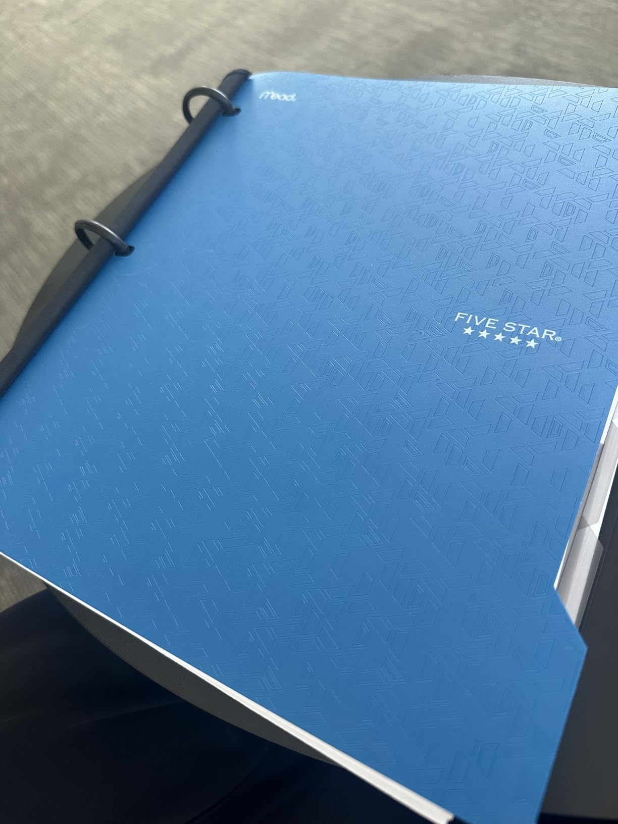 Five Star Flex Refillable Notebook + Study App 1 Inch O-Rings Binder with Pockets Tabs and Dividers, 220 Sheet Capacity, Includes 60 Sheets 8.5