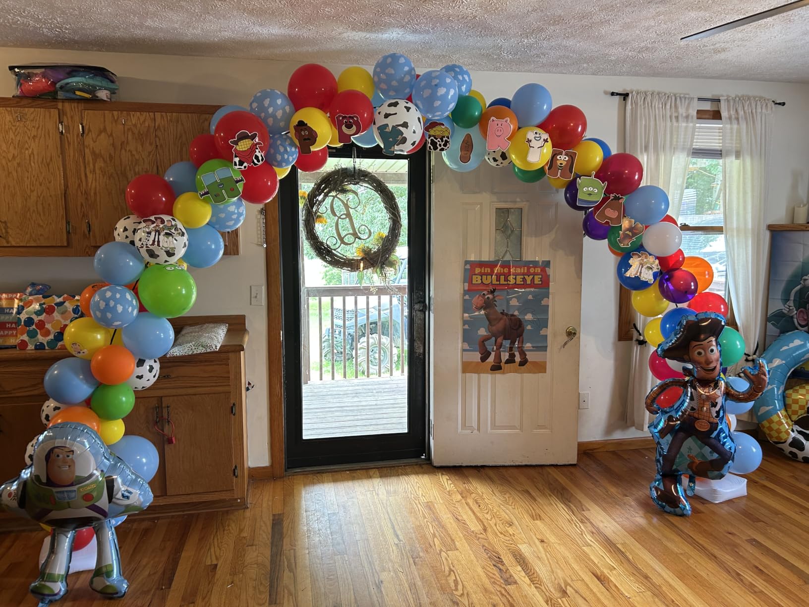 Chamvis Balloon Arch Kit, 9FT Height & 10FT Width Adjustable Balloon Arch Stand Frame Garland Stand: Wedding Baby Shower Birthday Photo Backdrop customer photo 1