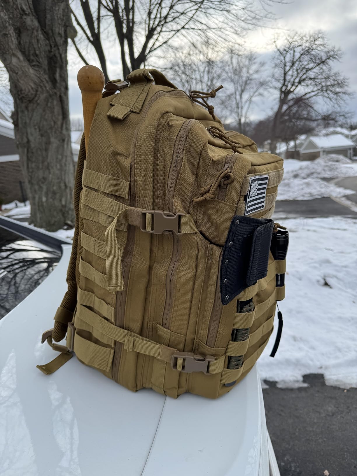 QT&QY 45L Military Tactical Backpacks Molle Army Assault Pack 3 Day Bug Out Bag Hiking Treeking Rucksack… customer photo 2