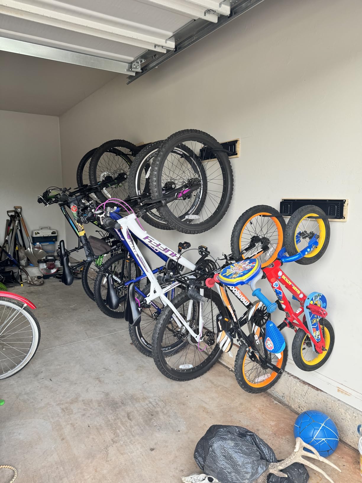 TORACK Bike Storage Rack, 6 Bike Rack Wall Mount Home and Garage Organizer customer photo 1