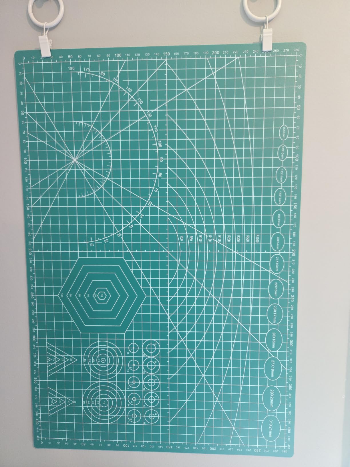 anezus Self Healing Sewing Mat, 12inch x 18inch Rotary Cutting Mat Double Sided 5-Ply Craft Cutting Board for Sewing Crafts Hobby Fabric Precision Scrapbooking Project customer photo 2