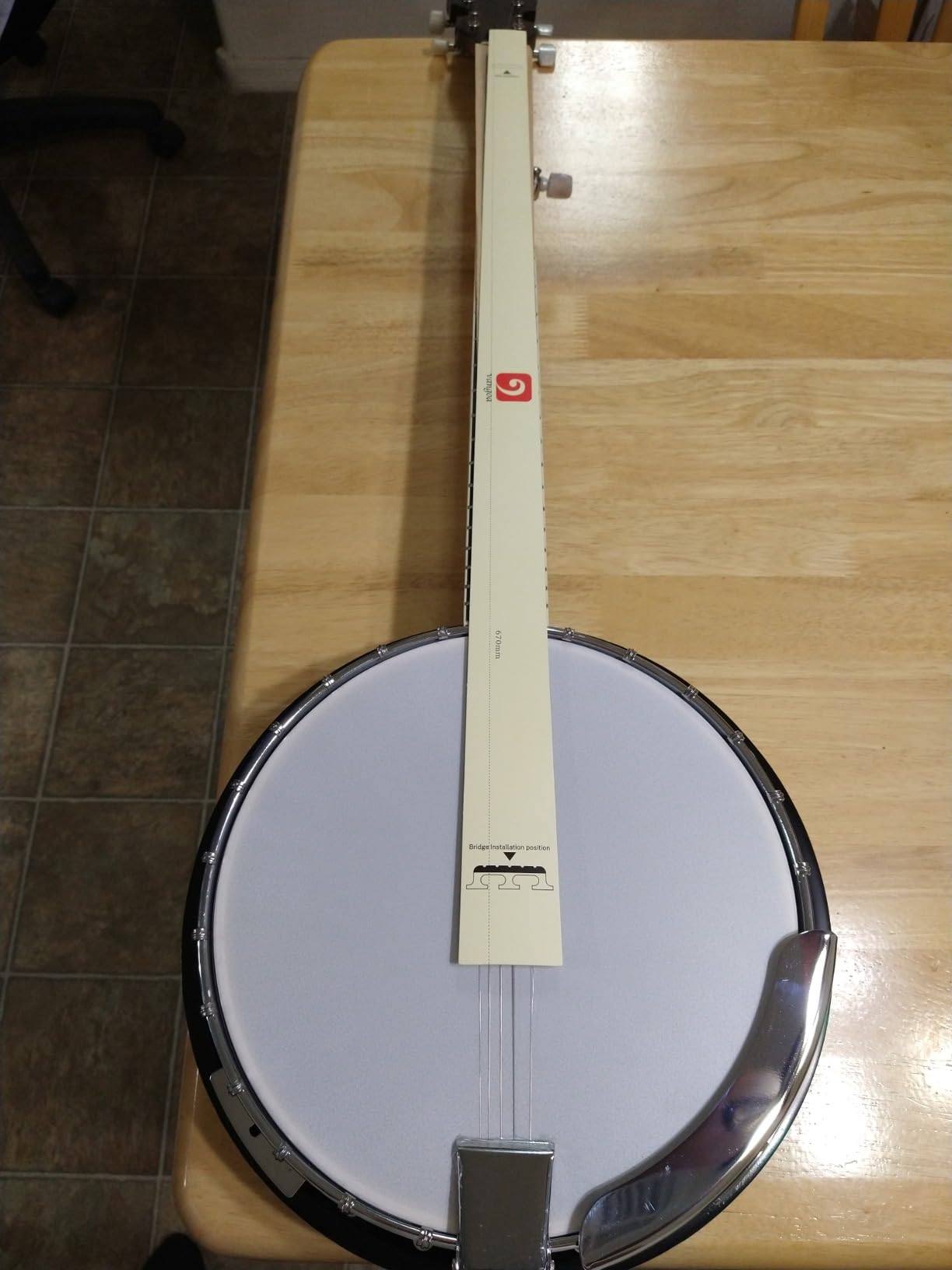 Vangoa LEFT-HANDED Banjo 5 String Mahogany Open Back Banjo with Resonator, Remo Drum Head, Geared 5th String Beginner Kit with Manual, Full Size customer photo 1