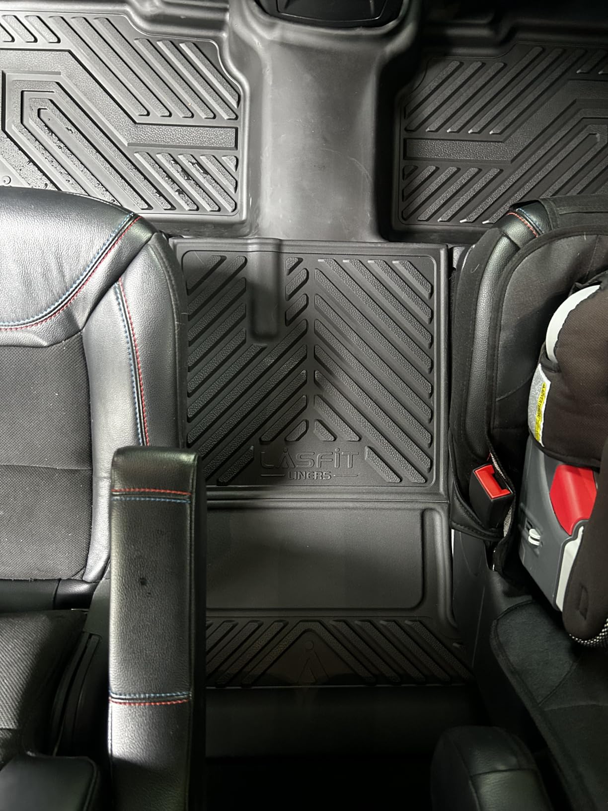 LASFIT Floor Mats for Ford F-150 2015-2026 SuperCrew, w/o Fold Flat Storage | F150 Lightning 2022-2025 SuperCrew Front Bucket Seat Carpet Floor All Weather TPE Protector customer photo 1