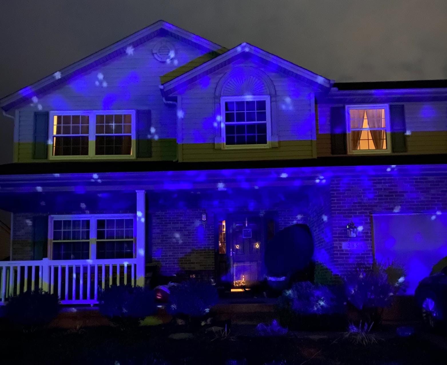 Christmas Projector Lights Outdoor, Snowflake Projector Lights with Wireless Remote Control for Christmas Decorations Lights New Year Party customer photo 1