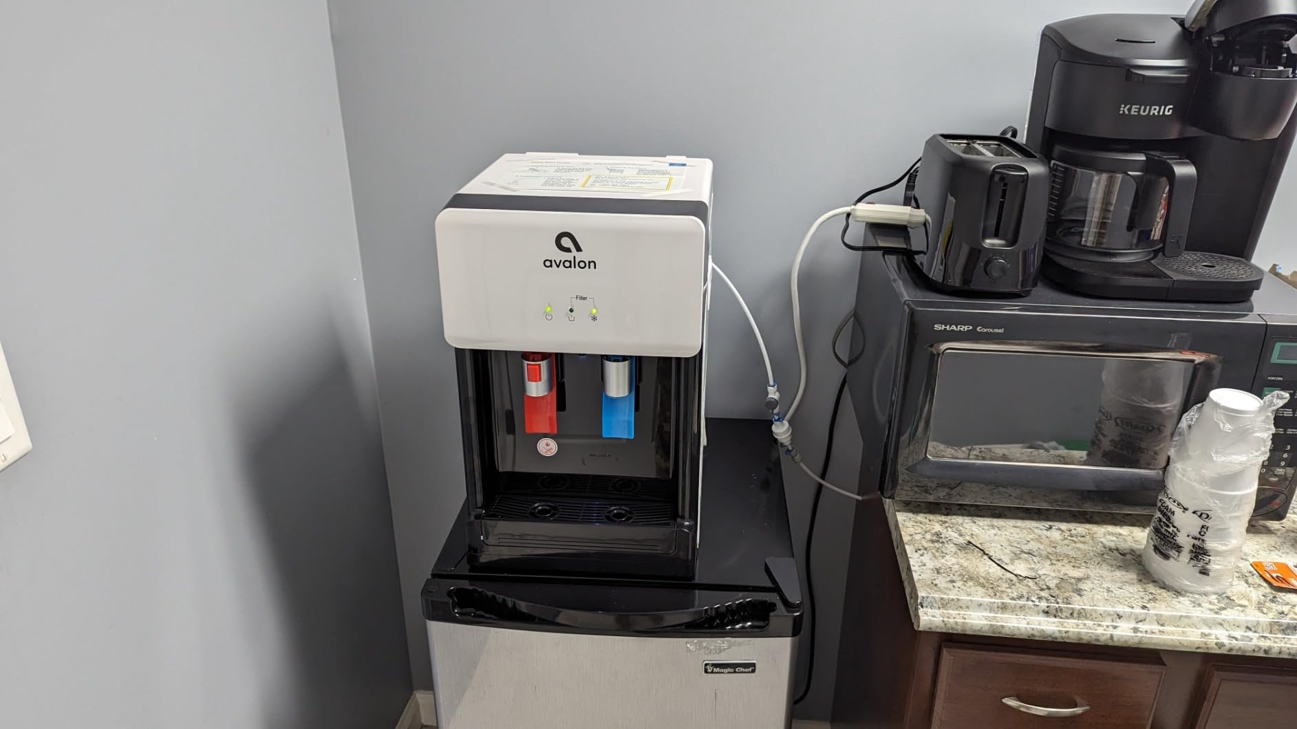 Avalon B8BLK Countertop Touchless Bottleless Water Cooler - 2 Stage Water Filters and Installation Kit Included, NSF Certified, UL Approved, Black customer photo 2