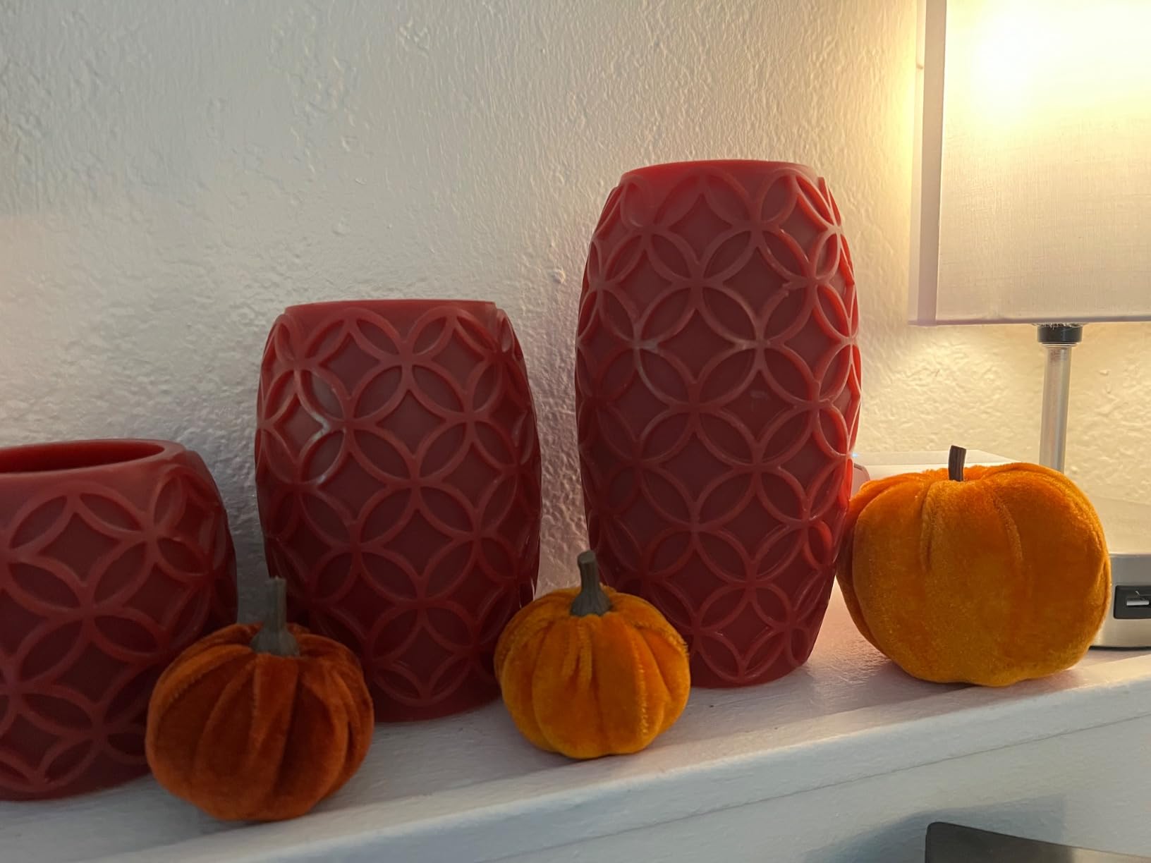 12 Pcs Artificial Pumpkins Orange Velvet Pumpkins Fall Decorations Holiday Farmhouse Decorations Thanksgiving Decorations for Home and Tabletop customer photo 2
