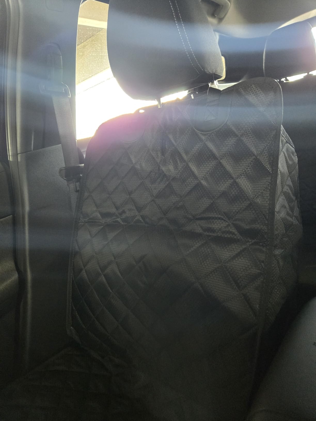 PETICON Waterproof Front Seat Car Cover 2 Pack, Full Protection, Dog Car Seat Cover with Side Flaps, Nonslip Scratchproof Captain Chair Seat Cover Fits for Cars, Trucks, SUVs, Jeep, Black customer photo 2