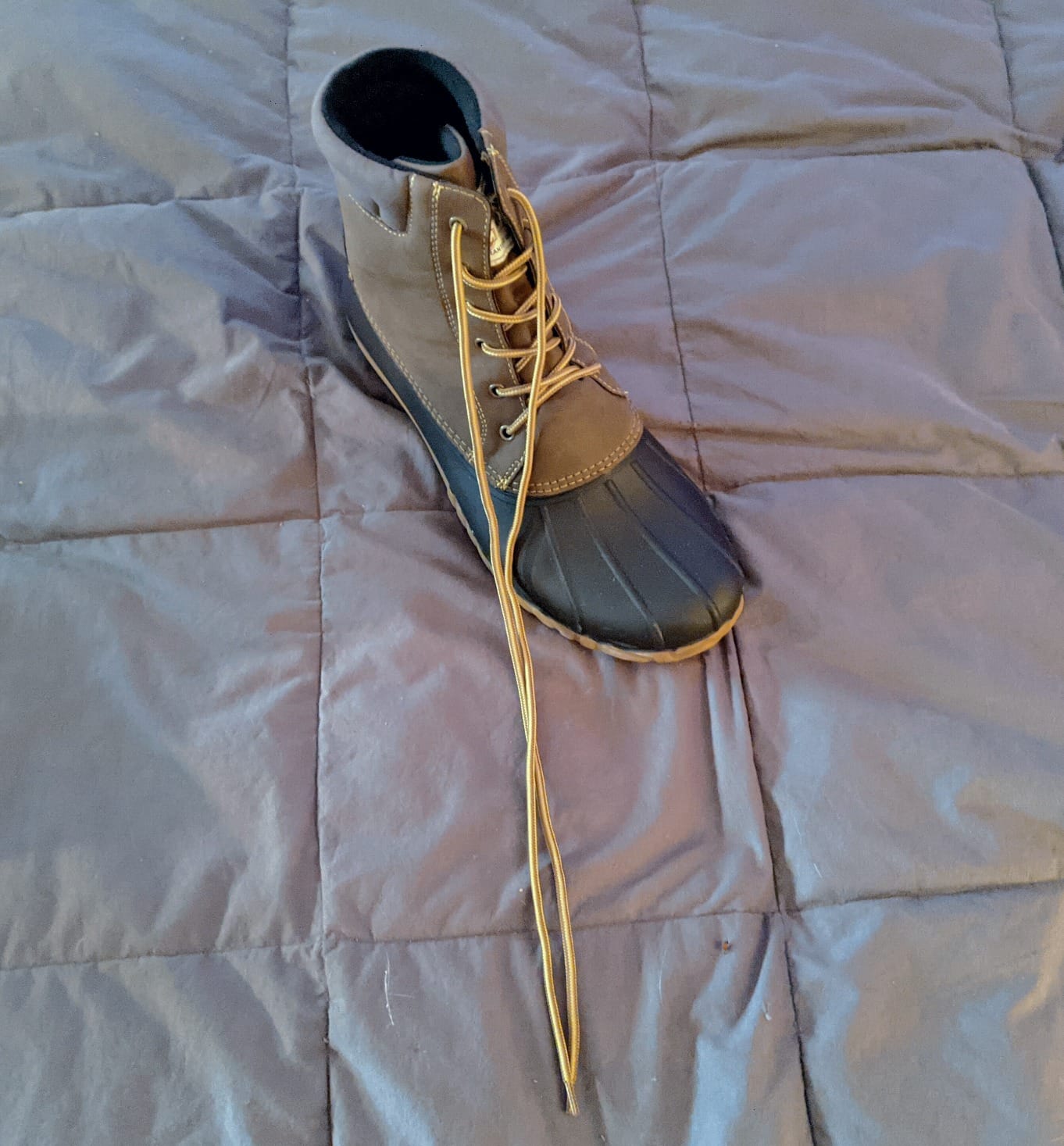 ALEADER Mens Duck Boot | Waterproof Shell | Fur Lined Insulated Winter Snow Boot customer photo 1