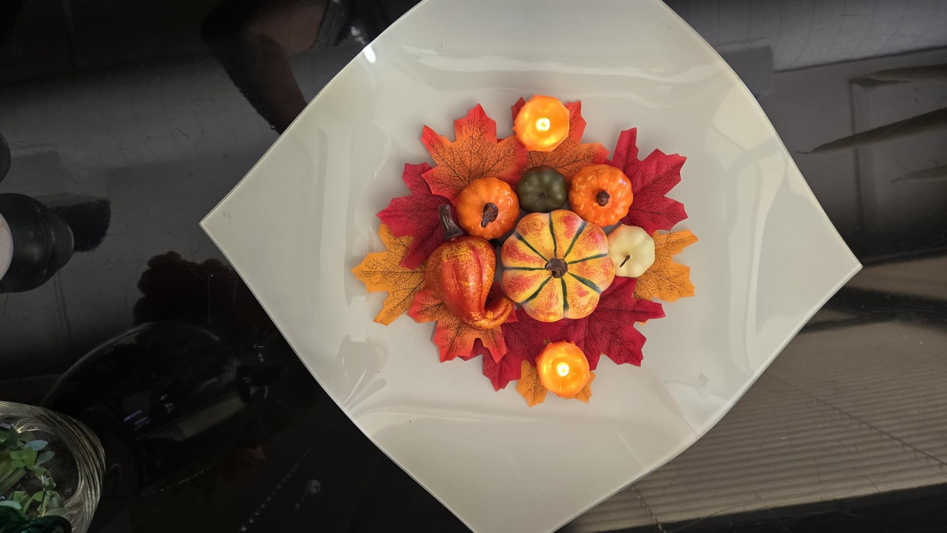 HAKACC 14 PCS Artificial Mixed Pumpkins for Decorating, Fake Pumpkins customer photo 2