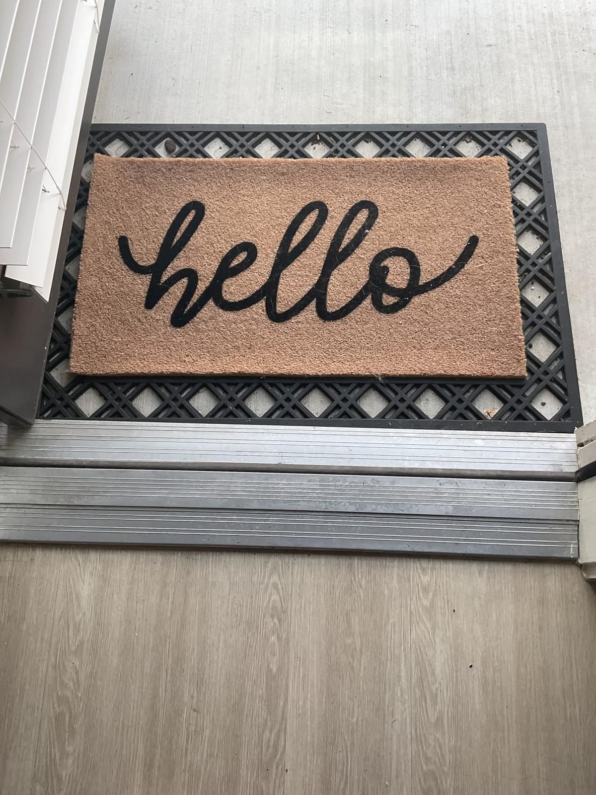 Barnyard Designs Front Door Welcome Mat (Hello, 30x17) customer photo 1