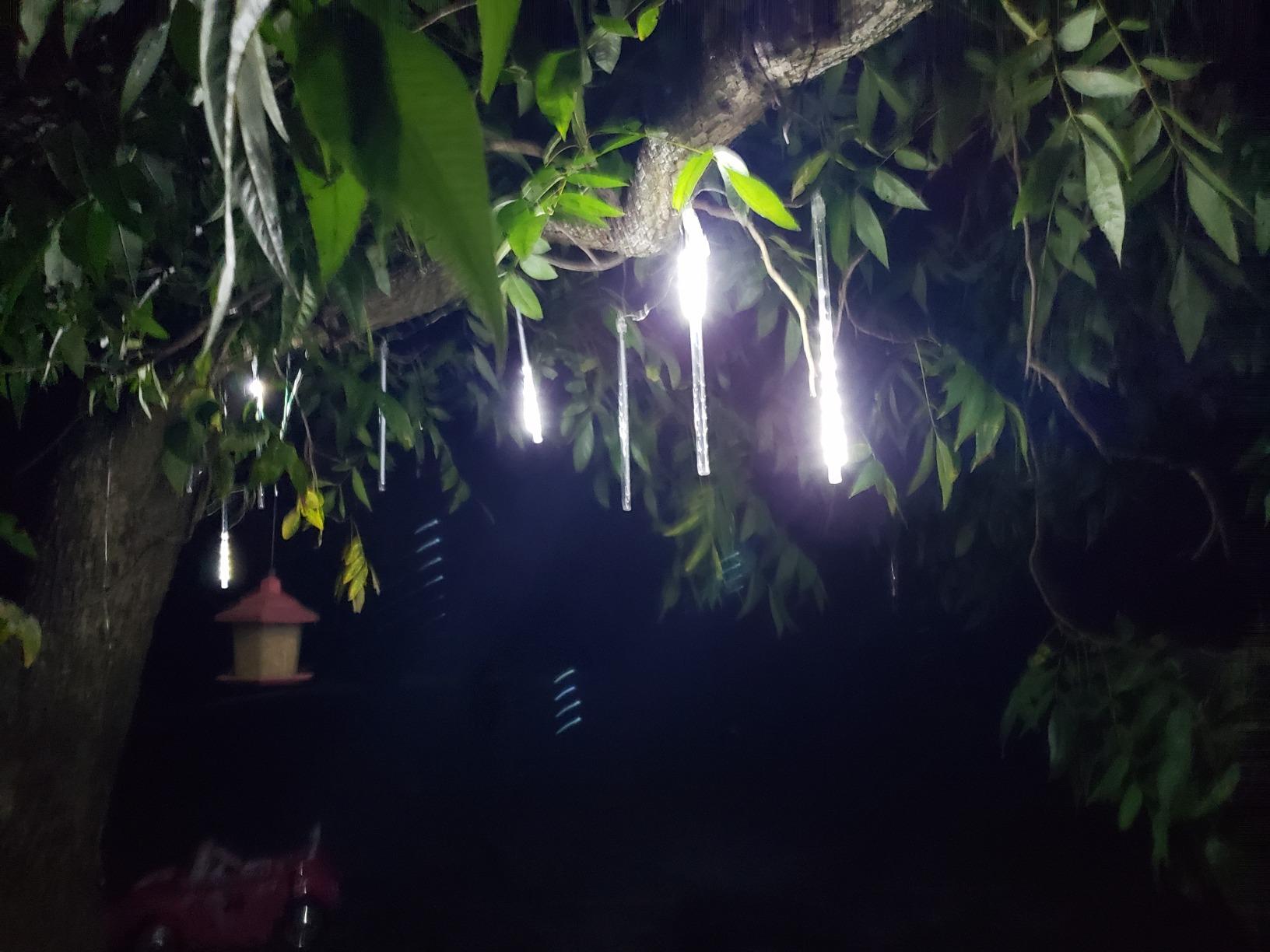 Brightown Christmas Lights Outdoor, 16 Inch 10 Tube 360 LED Icicle Lights customer photo 2