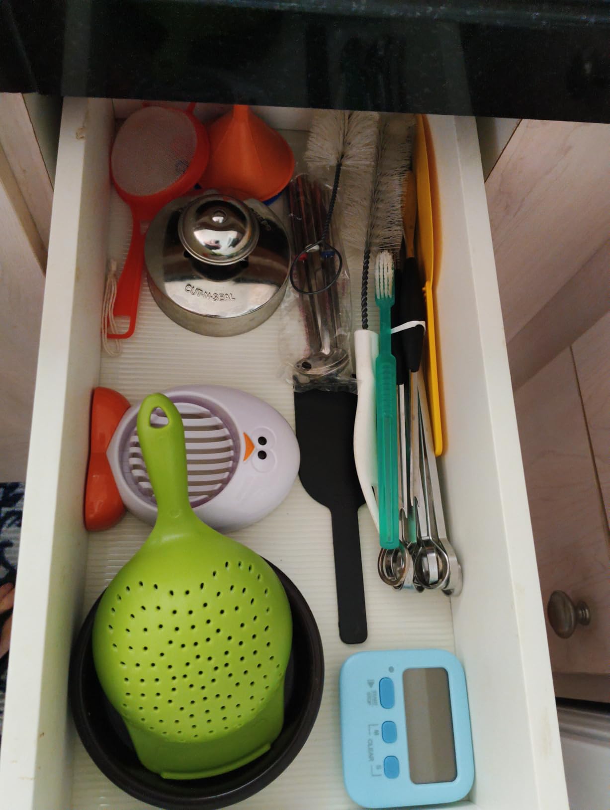 Glomen Shelf Liner, Non-Slip Cabinet Drawer Liner, 12 Inches x 20 FT customer photo 1