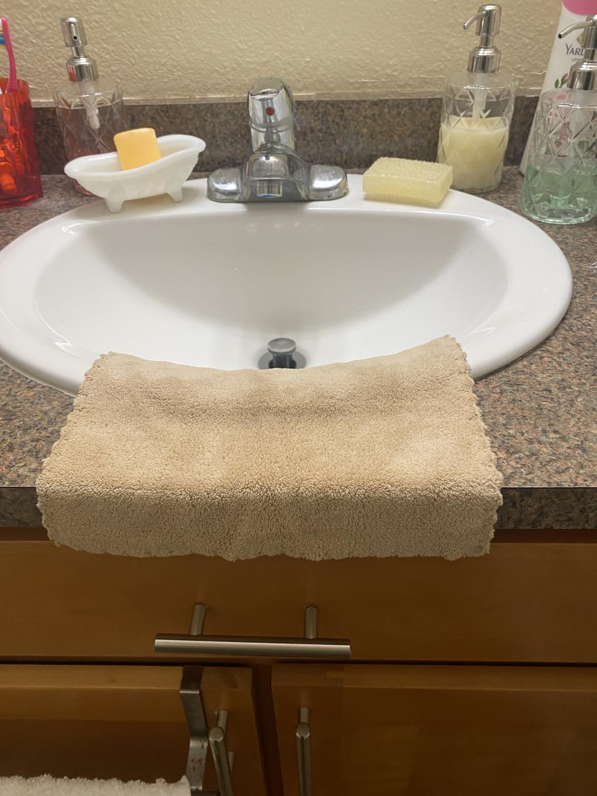 24 Pack Kitchen Dishcloths - Does Not Shed Fluff - Reusable Dish Towels, Dish cloths, Super Absorbent Coral Fleece Cleaning Cloths, Nonstick Oil Washable Fast Drying, 7 x 9 Inch (Multicolor) customer photo 1