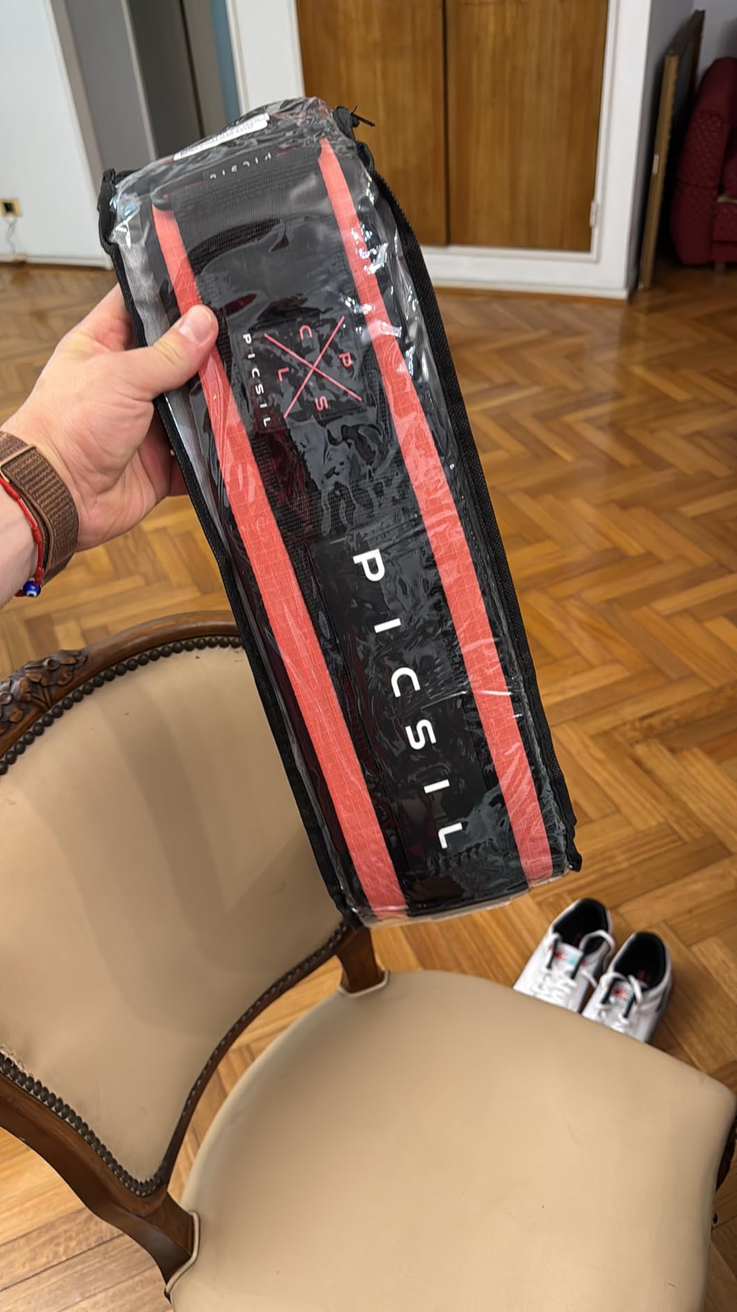 PICSIL - Weight Lifting Belt | Core & Back Support | Customizable with Patch Space | Ideal for Cross training, Squats & Barbell Exercises | Strength Belt for Women and Men | customer photo 1
