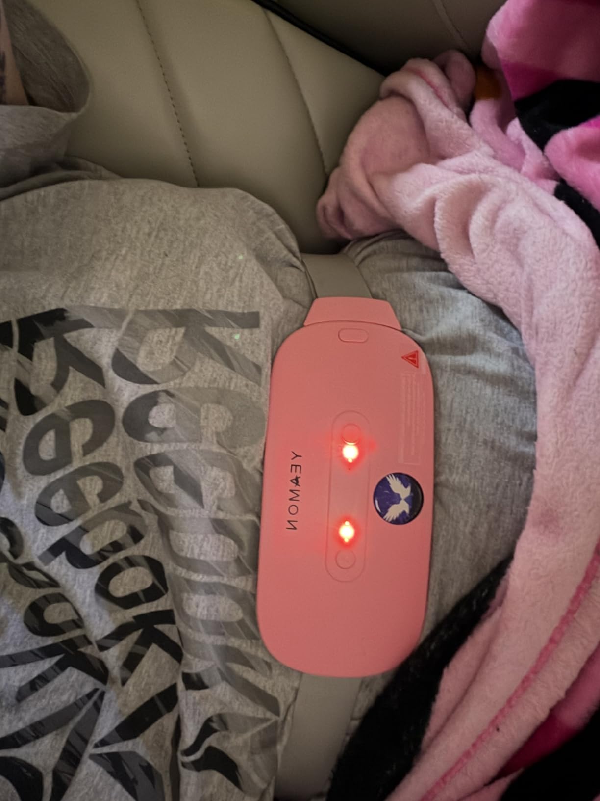 Portable Cordless Heating Pad, Electric Waist Belt Device, Fast Heating Pad with 3 Heat Levels and 3 Massage Modes, Back or Belly Heating Pad, Gift for Her, Women and Girl customer photo 2