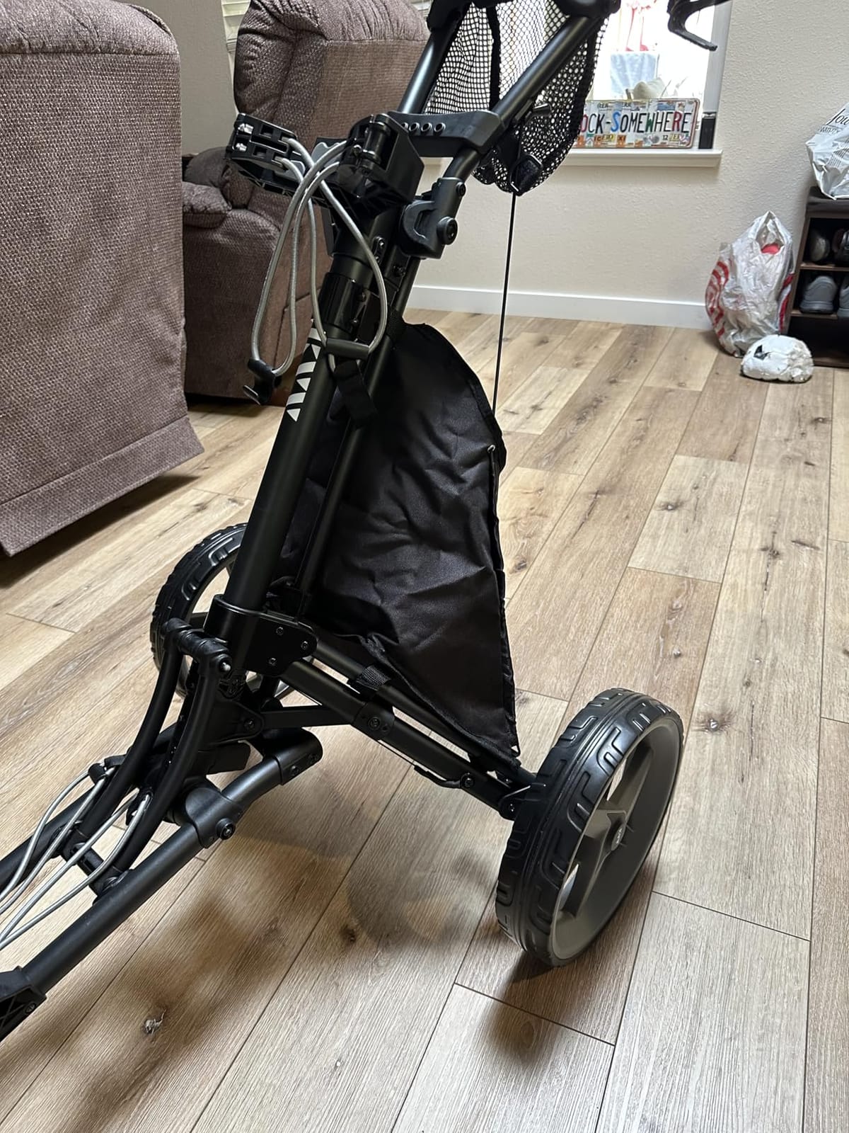 KVV 3 Wheel 360 Rotating Front Wheel Golf Push Cart Open and Close in ONE Second customer photo 1