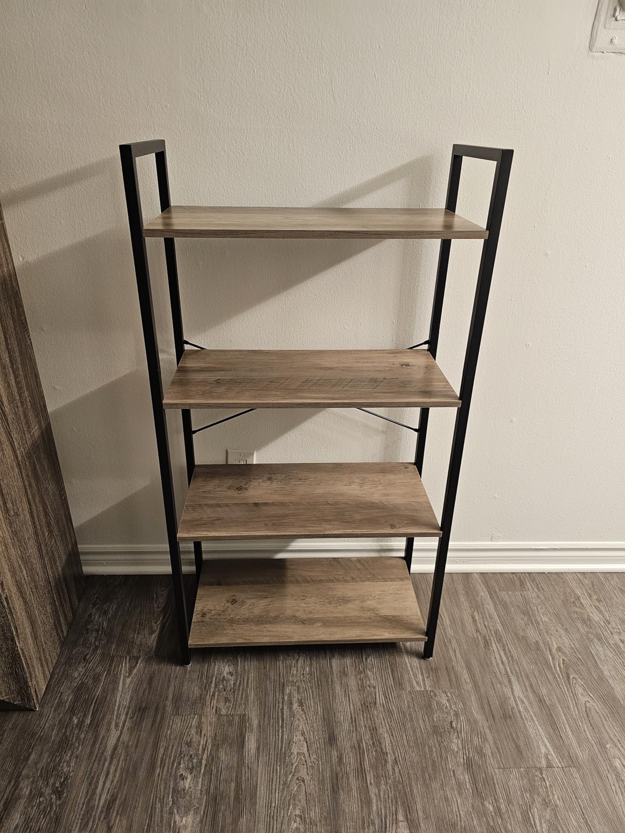 VASAGLE 6-Tier Bookshelf, Bookcase with Steel Frame, Book Shelf for Living Room, Home Office, Study, 11.8 x 26 x 73.2 Inches, Industrial Style, Rustic Brown and Ink Black ULLS062B01 customer photo 2