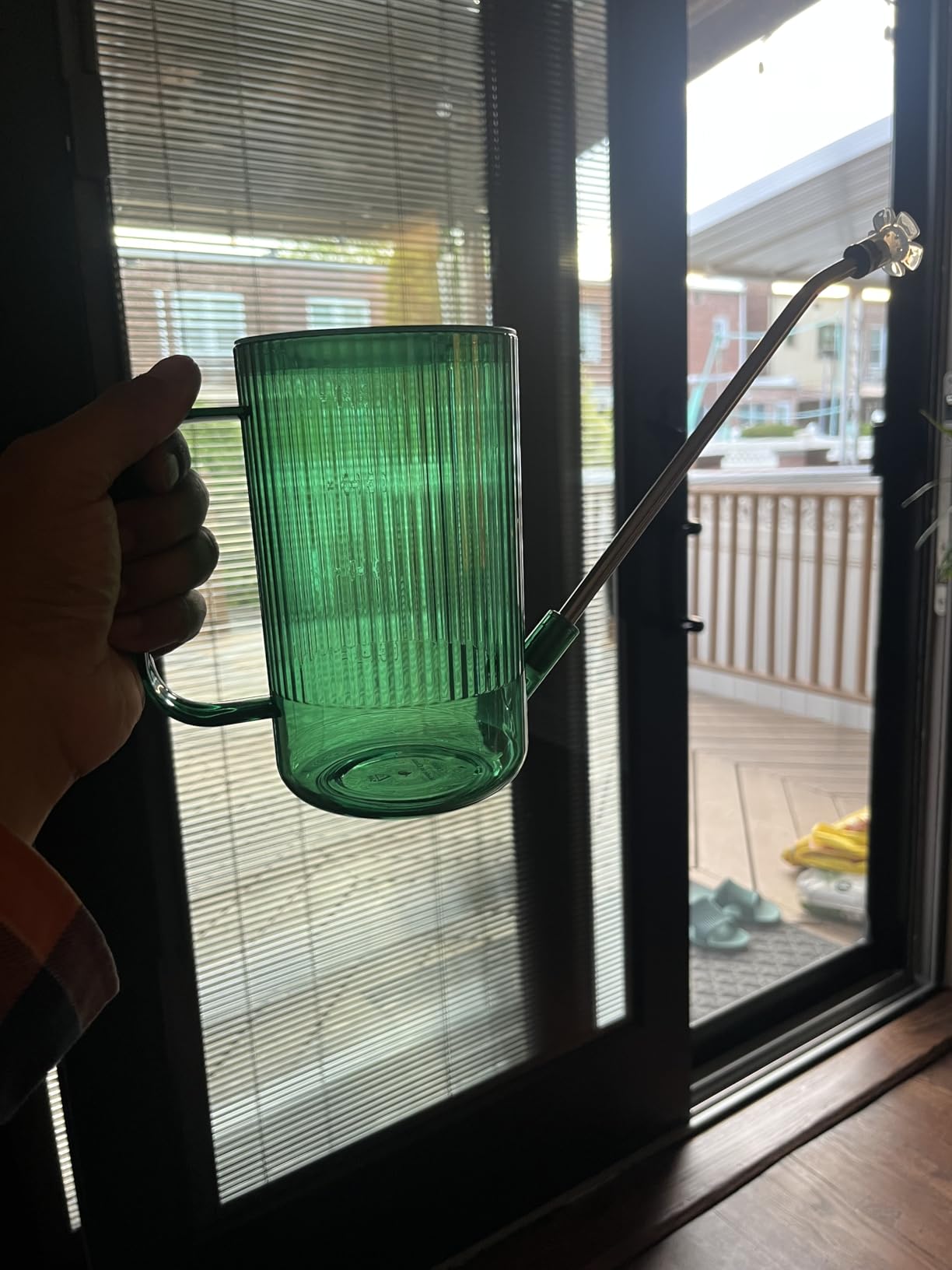 Small Watering Can Indoor Plants with Long Spout (1L, Emerald) customer photo 1