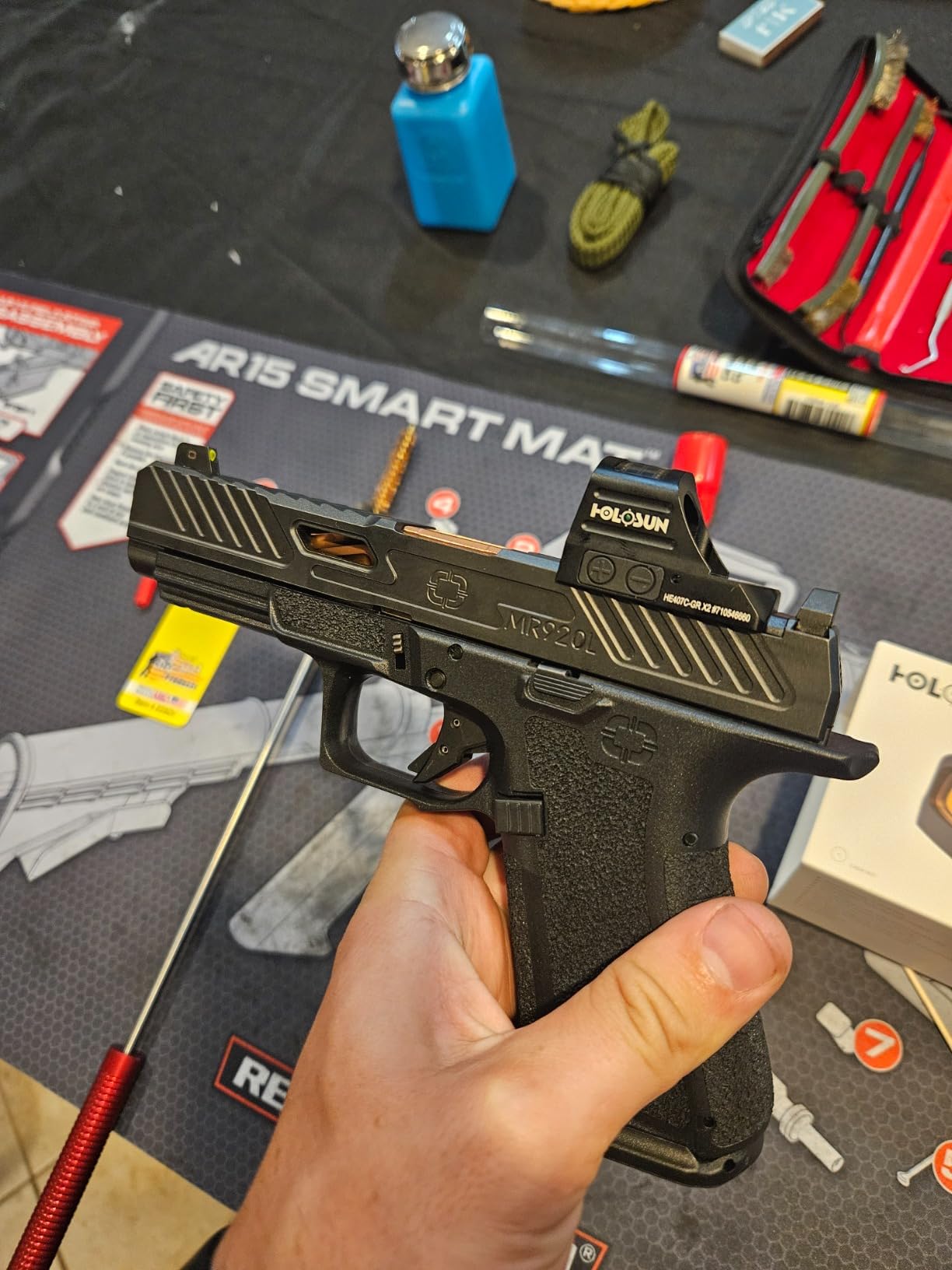 HOLOSUN 407C/507C-X2 Series, 2 MOA Dot, 32 MOA Circle Dot Options, 7075 Aluminum, Open, Solar, Shake Awake, RMR Footprint (Red, Green Reticle) (Black, Burnt Bronze) customer photo 2