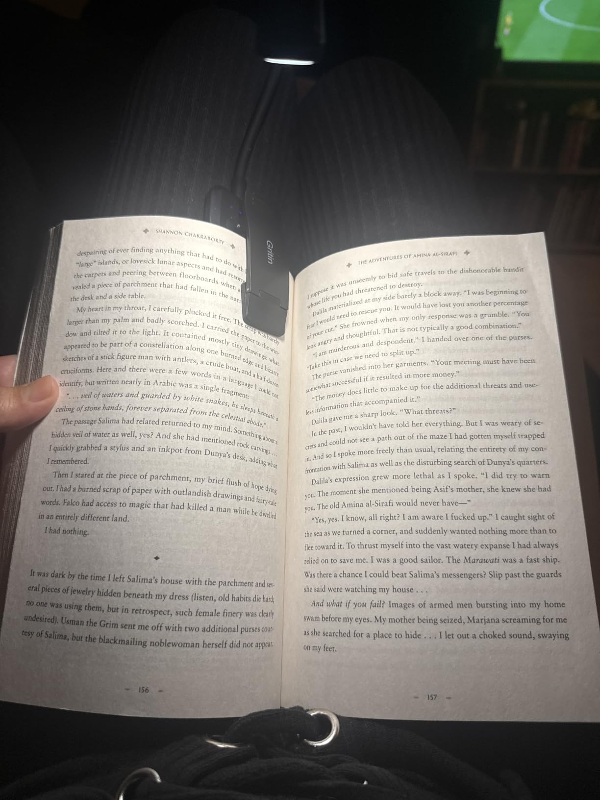 Gritin 9 LED Rechargeable Book Light for Reading in Bed customer photo 1