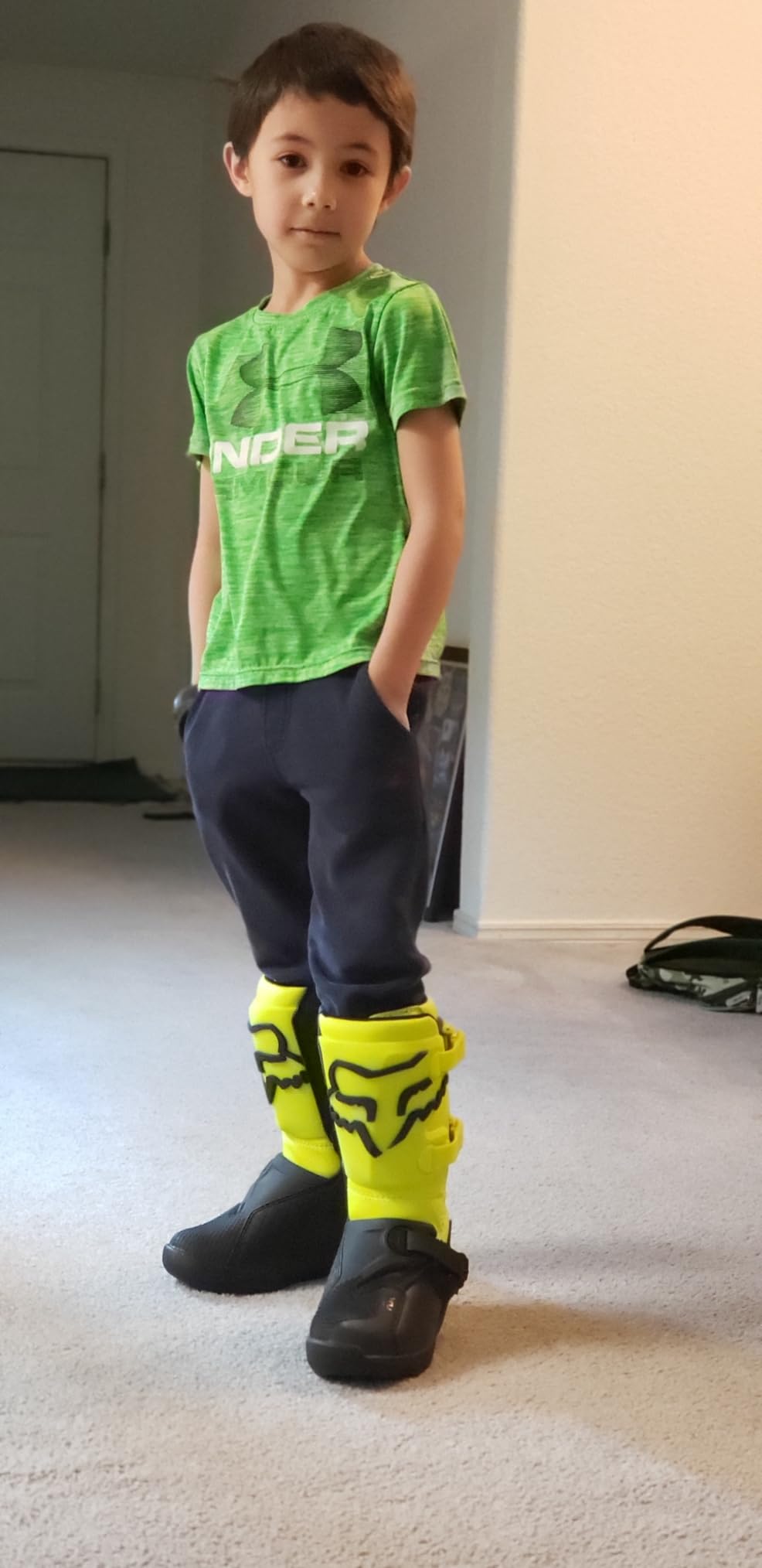 Fox Racing Youth Comp Motocross Dirt Bike Boots, Black, 4 customer photo 1
