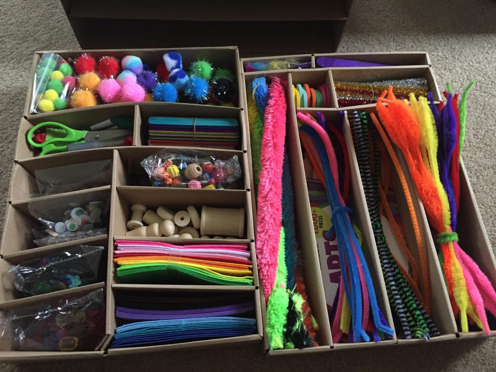 Dan&Darci Arts and Crafts Vault - Craft Supplies Kit in a Box - Birthday Gift for Kids Ages 4 5 6 7 8 9 10 11 & 12 Year Old Girls & Boys - Crafting Set Kits - Gift Ideas for Kid Art Activity Gifts customer photo 2