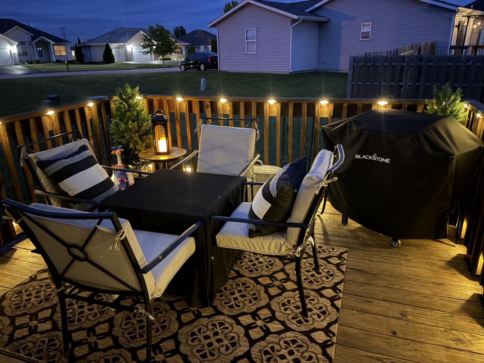 GIGALUMI Led Solar Deck Lights, 16 Pack，Waterproof, Warm White customer photo 2