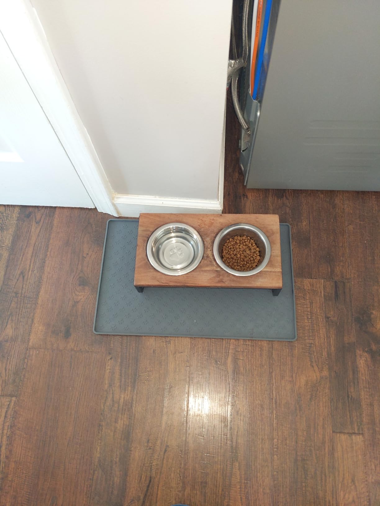 Ptlom Pet Placemat for Dog and Cat, Mat for Prevent Food and Water Overflow, Suitable for Small, Medium and Big Pet, 18