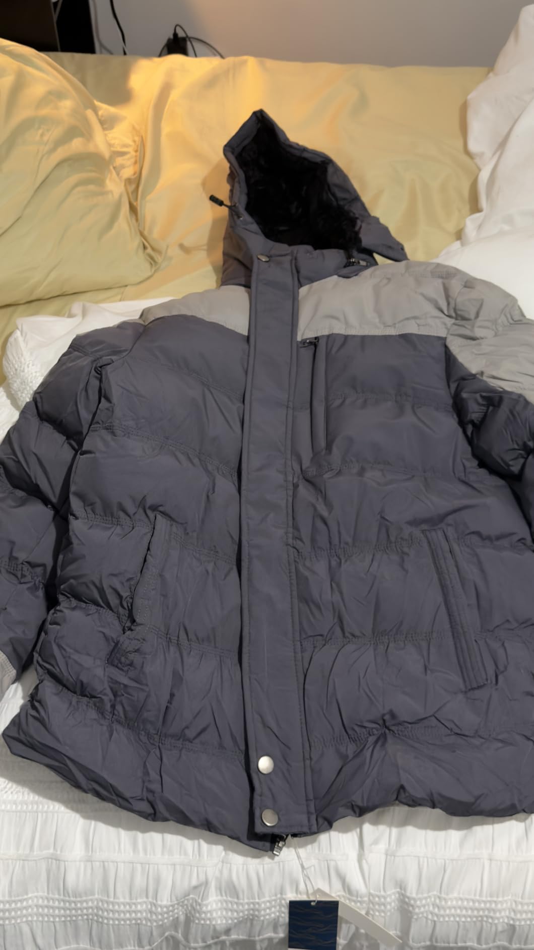 CREATMO US Men's Puffer Jacket Waterproof Winter Parka jacket Warm Thicken Ski Coat customer photo 2