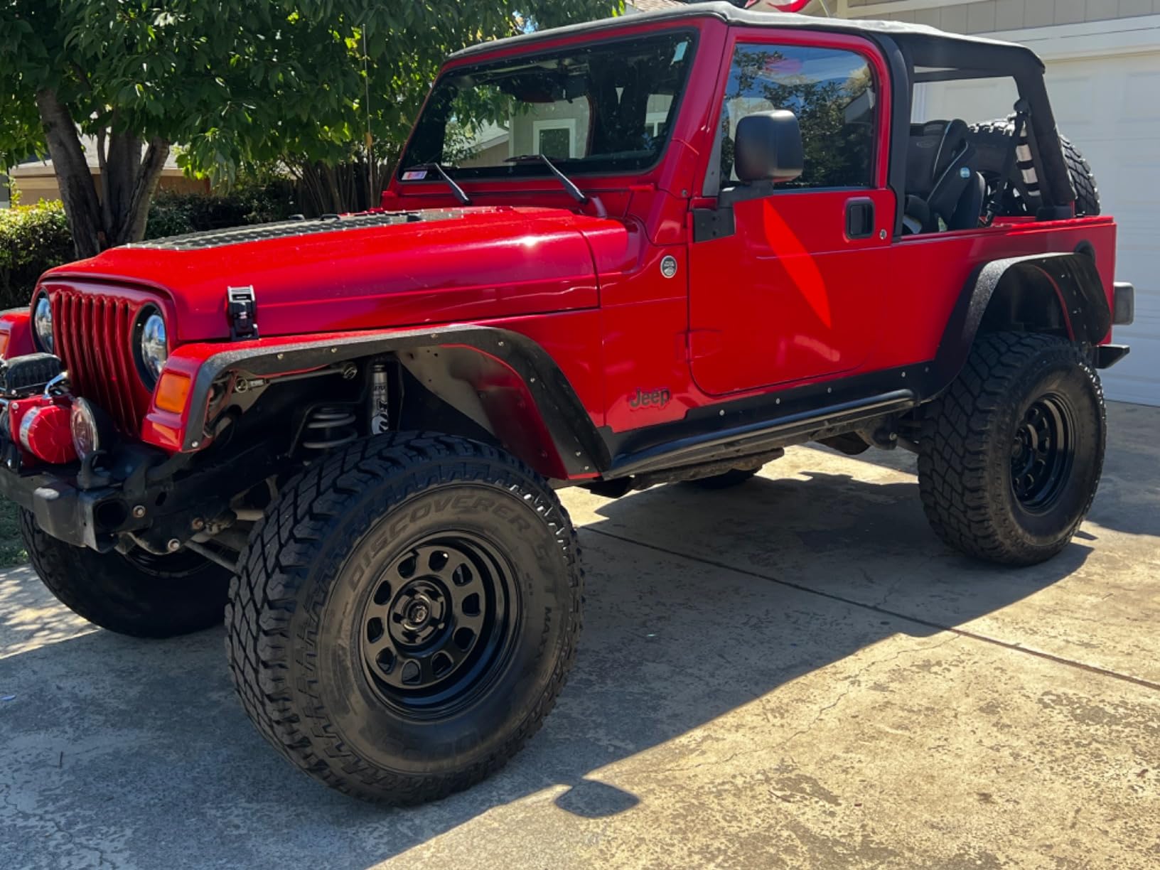 Rough Country Daytona Steel Wheel - 16x8, 5x4.5
