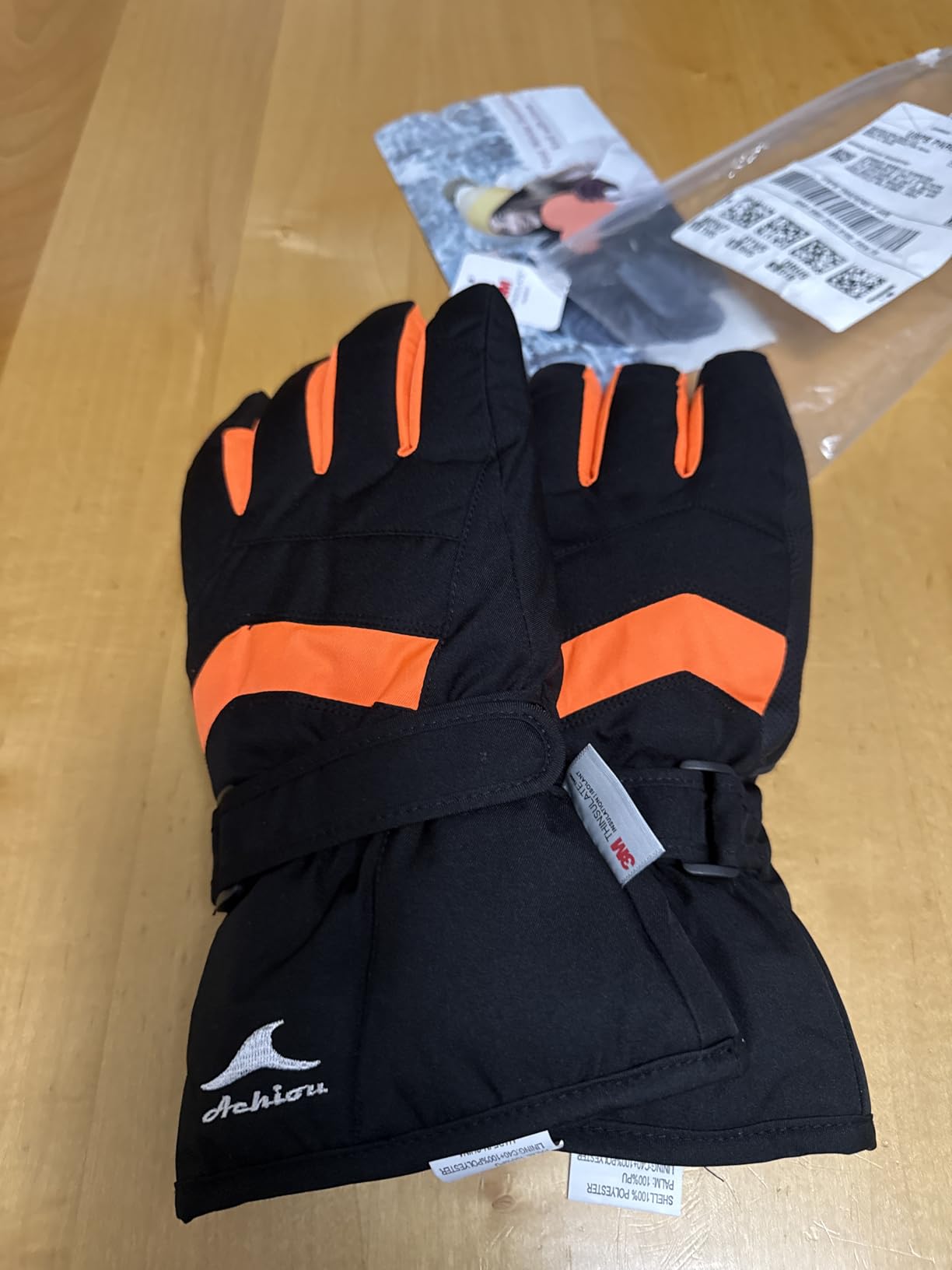 Achiou Ski Gloves Waterproof Snow Gloves for Men Women Winter Snowboarding customer photo 1
