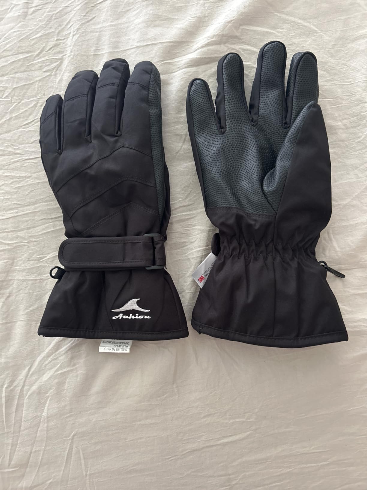 Achiou Ski Gloves Waterproof Snow Gloves for Men Women Winter Snowboarding customer photo 2