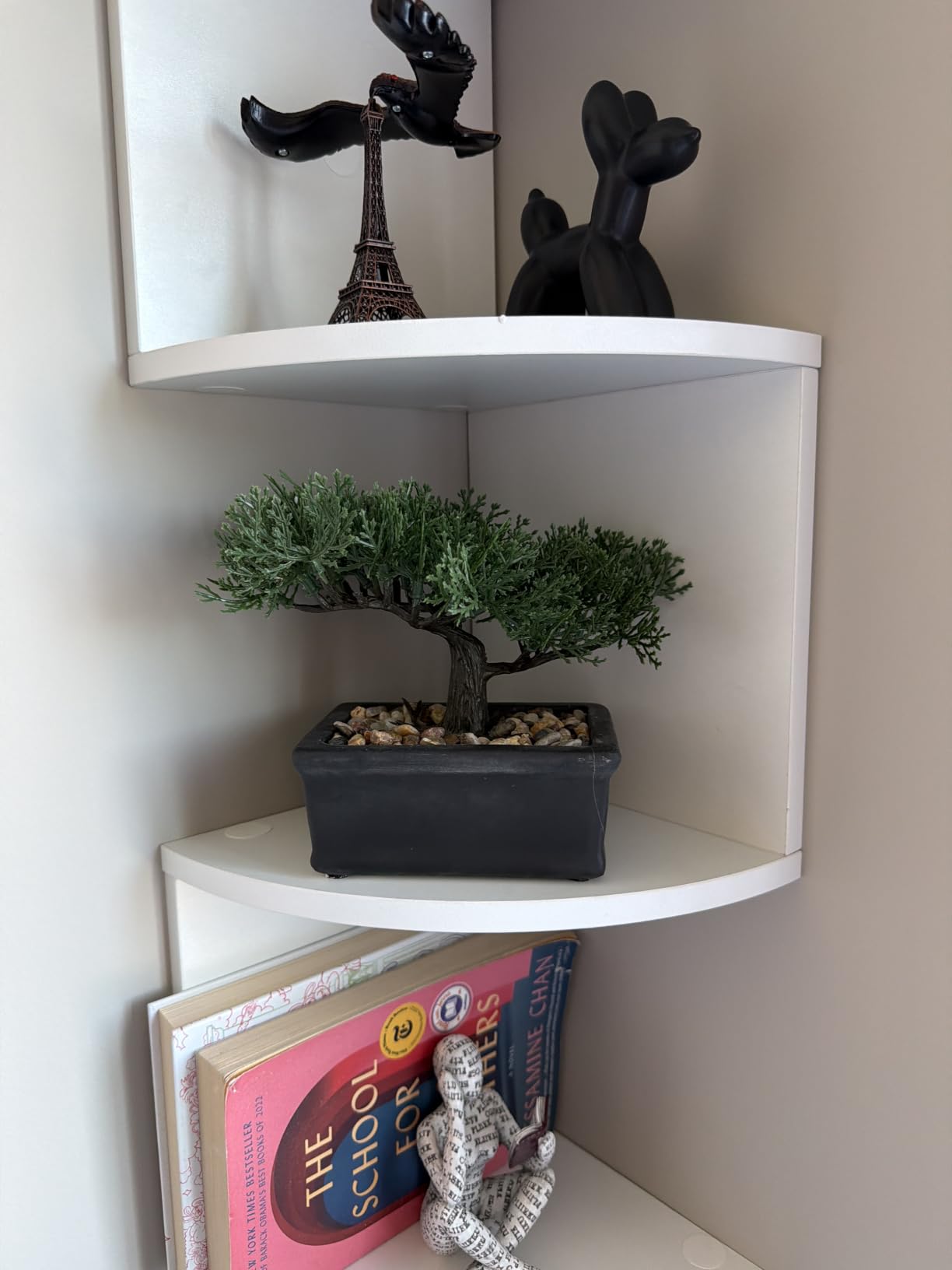 Artificial Bonsai Tree Juniper Faux Plants Indoor Small Fake Plants Decor with Ceramic Pots for Home Table Office Desk Bathroom Shelf Bedroom Living Room Farmhouse Decorations customer photo 2