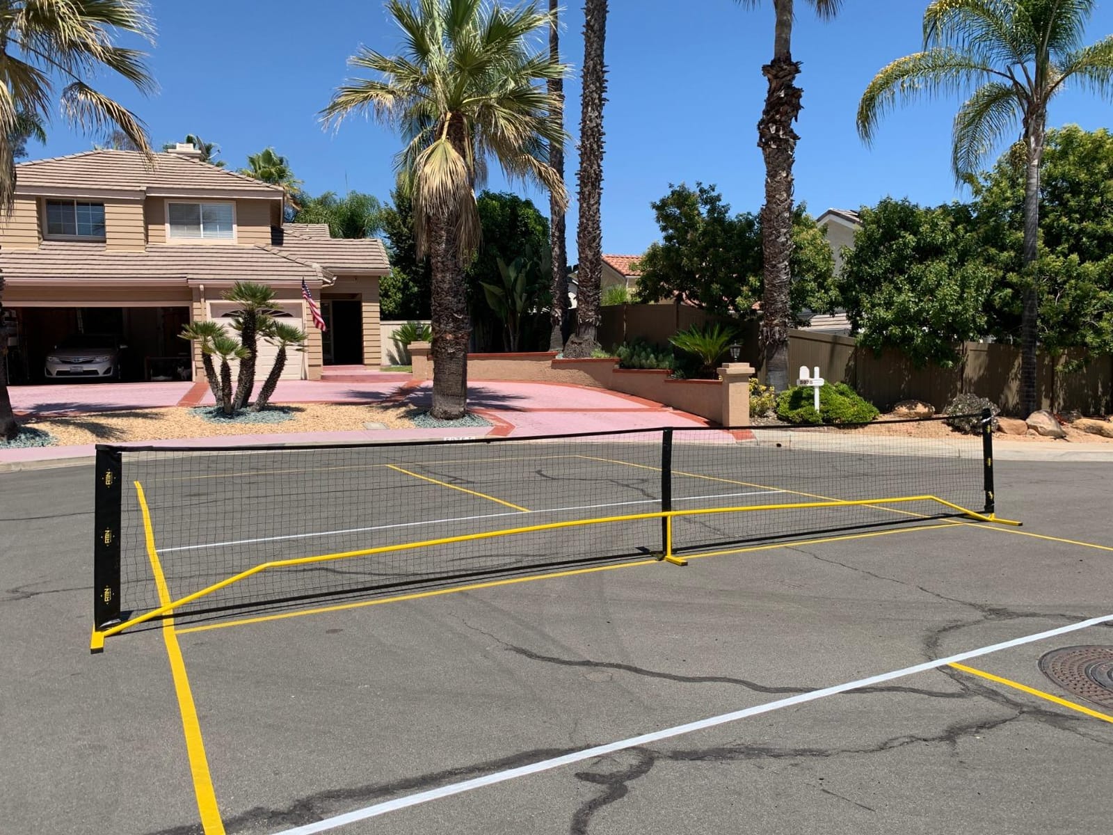 A11N SPORTS Designed for All Weather Conditions with Steady Metal Frame and Strong PE Net, Regulation Size Net with Carrying Bag- 22' Wide x 36