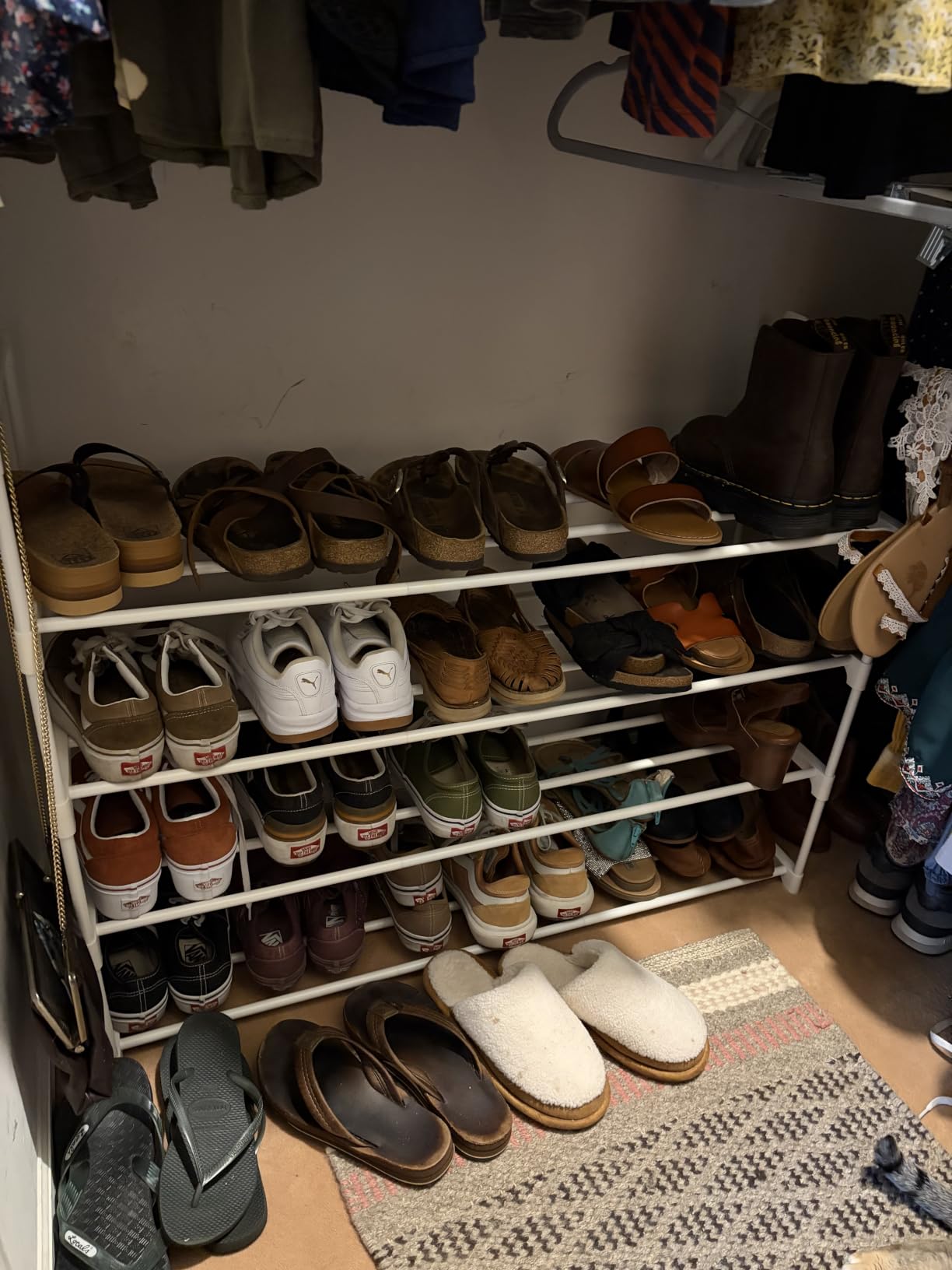 SONGMICS Shoe Rack, 3-Tier Shoe Organizer, Metal Storage Shelf customer photo 2