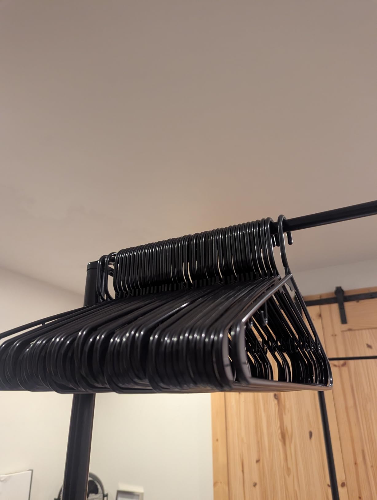 Sharpty Plastic Hangers Clothes Hangers for Clothing, Closet, Coats & Shirts - Durable, Thick, Tough & Space Saving - for Everyday Standard Use, Room Essentials & Basics - 20 Pack - White customer photo 1