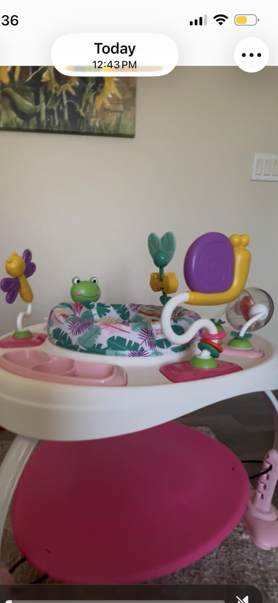 Bright Starts Bounce Bounce Baby 2-in-1 Activity Jumper & Table - Playful Palms customer photo 1