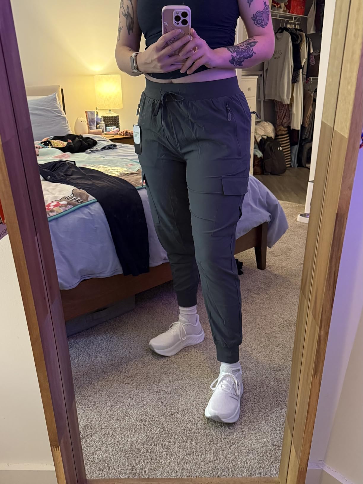 Libin Women's Hiking Cargo Pants Quick Dry Joggers Petitle/Regular/Tall customer photo 1